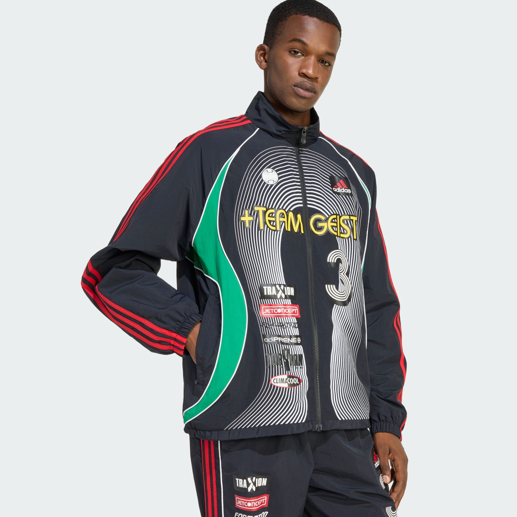adidas Originals Trainingsjacke TEAMGEIST MOTO TRACK TOP (1-St)