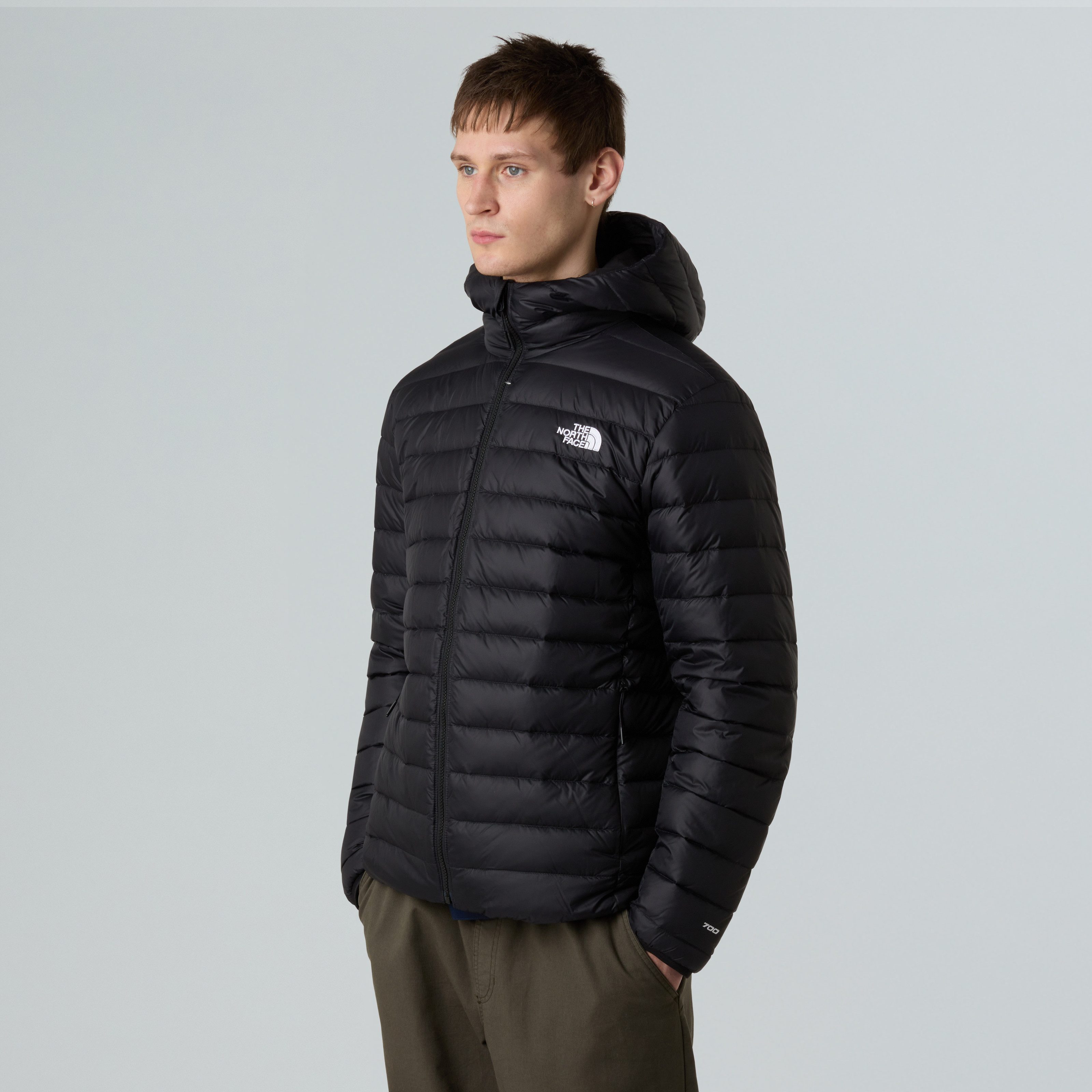 The North Face Daunenjacke M CLASSIC DOWN HOODED JACKET für niedrige Temperaturen, aus Nylon, sportlicher Stil – Bild 4 von 5