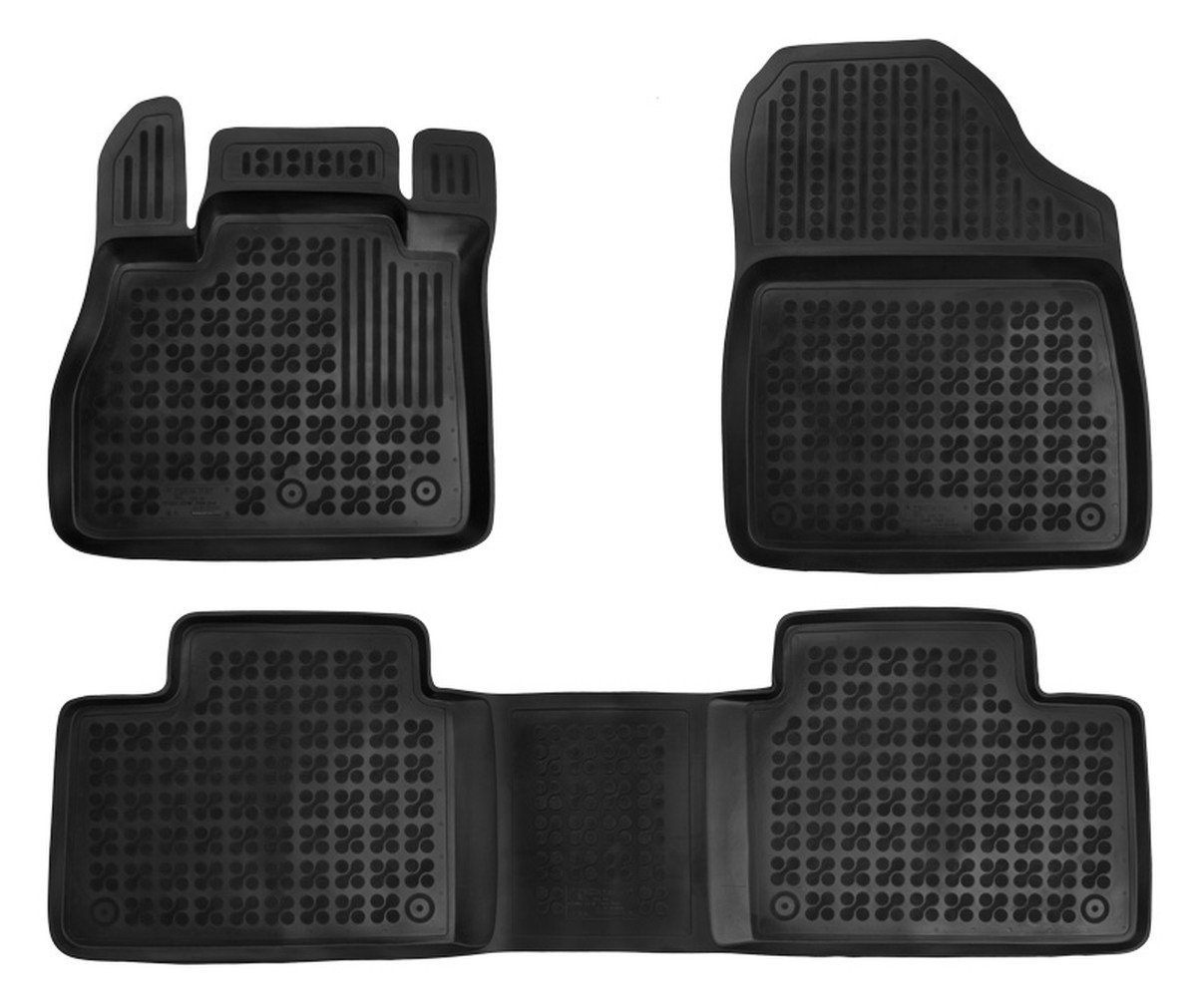 AZUGA Auto-Fußmatten Hohe passend Van,Grand Scenic Gummi-Fußmatten für 4-tlg., IV ab Renault 11/2016 Scenic für Renault