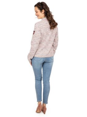 Almgwand Strickfleecejacke Strickjacke MALMOOSKOPF offwhite rose