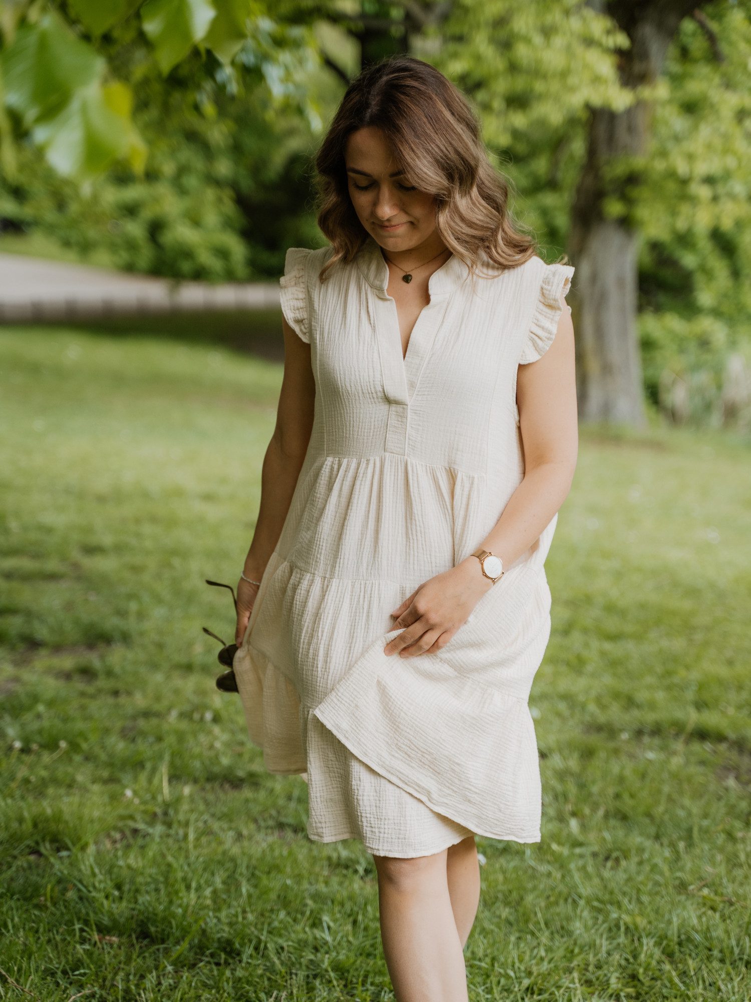 hutch&putch Sommerkleid Musselin Kleid Damen 100% günstig online kaufen