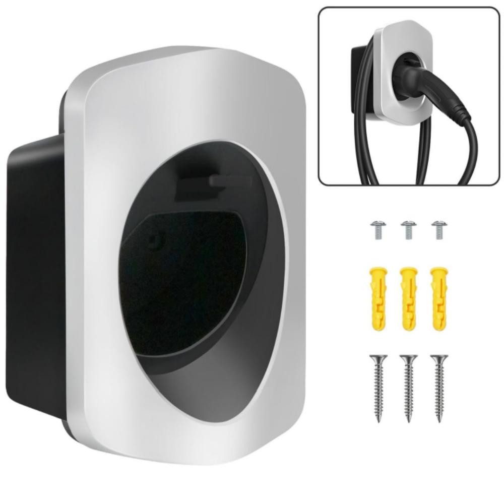 BlingBin Elektroauto-Ladestation-Halterung Typ 2 Wandhalterung Ladekabel Wandhalter Wallbox Kabelhalter, (1er Set, 1-tlg., 1er Set, für EV Ladegerät IEC 62196-2 Holder Halterung Wallbox Zubehör)