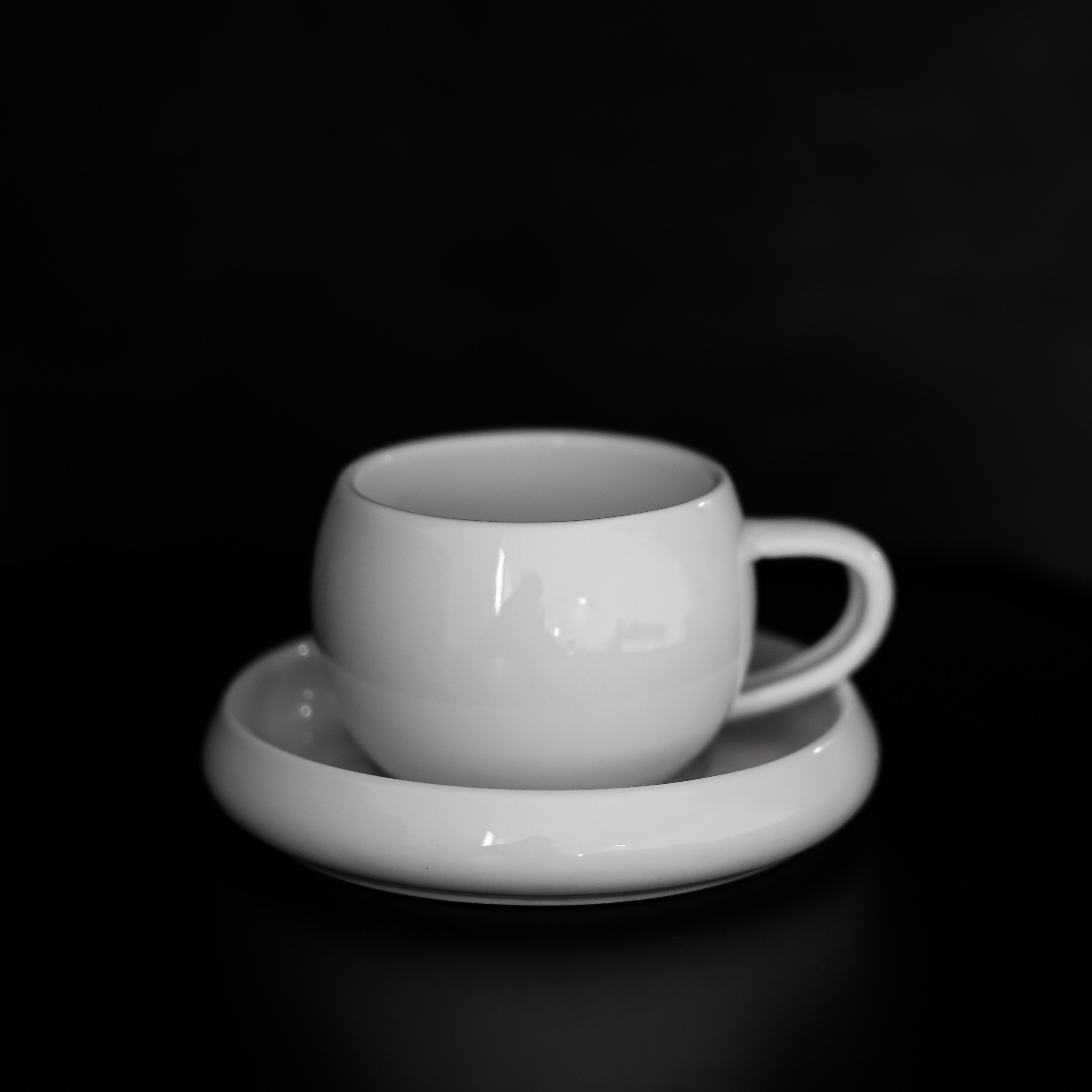 Almina Kaffeeservice Lissa Bonna Mokkatassen mit Untertellern (12-tlg), 6 Personen, Porzellan, 12-teiliges-Set – Bild 4 von 5