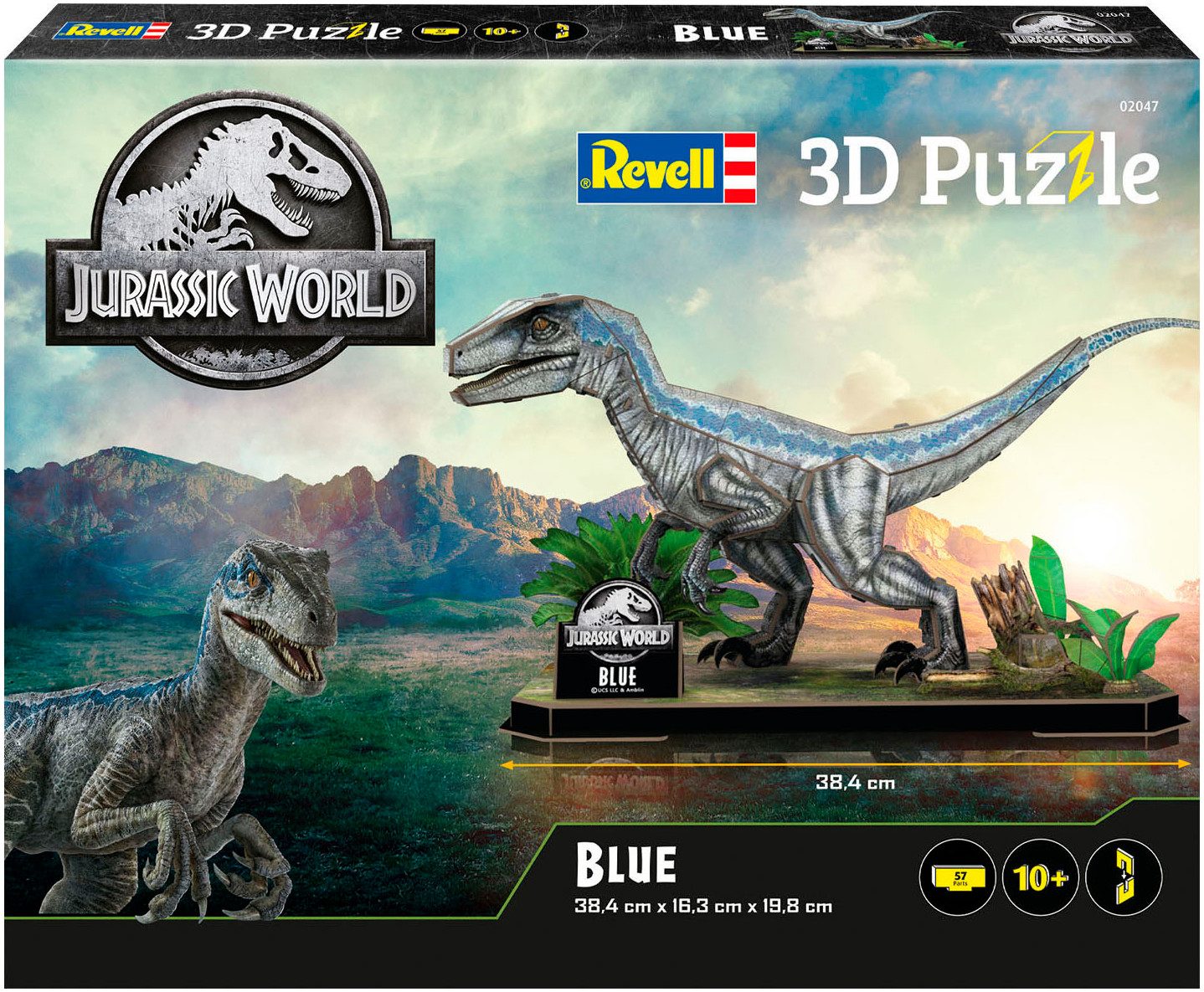 Revell® 3D-Puzzle Jurassic World Dinosaurier Blue, 57 Puzzleteile günstig online kaufen