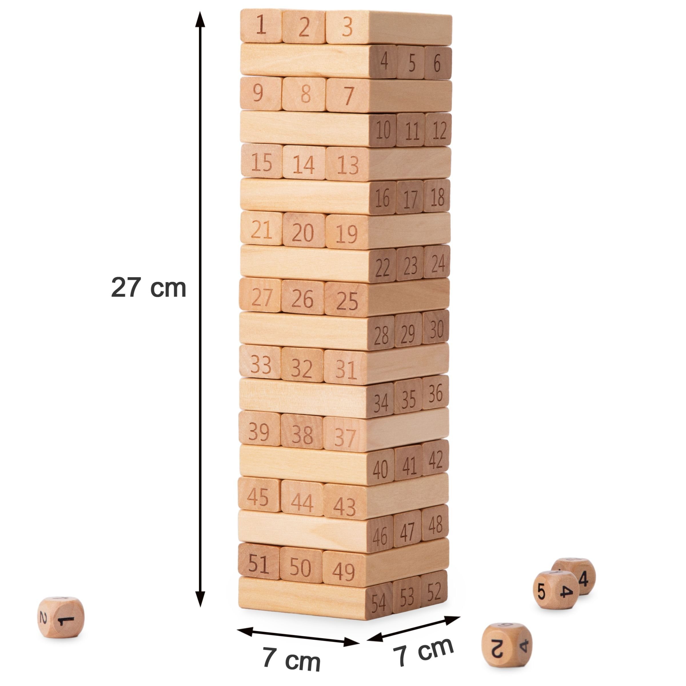 Holz-Arcade-Spiel Mamabrum - - Klötze Zahlen Tower Puzzle-Sortierschale