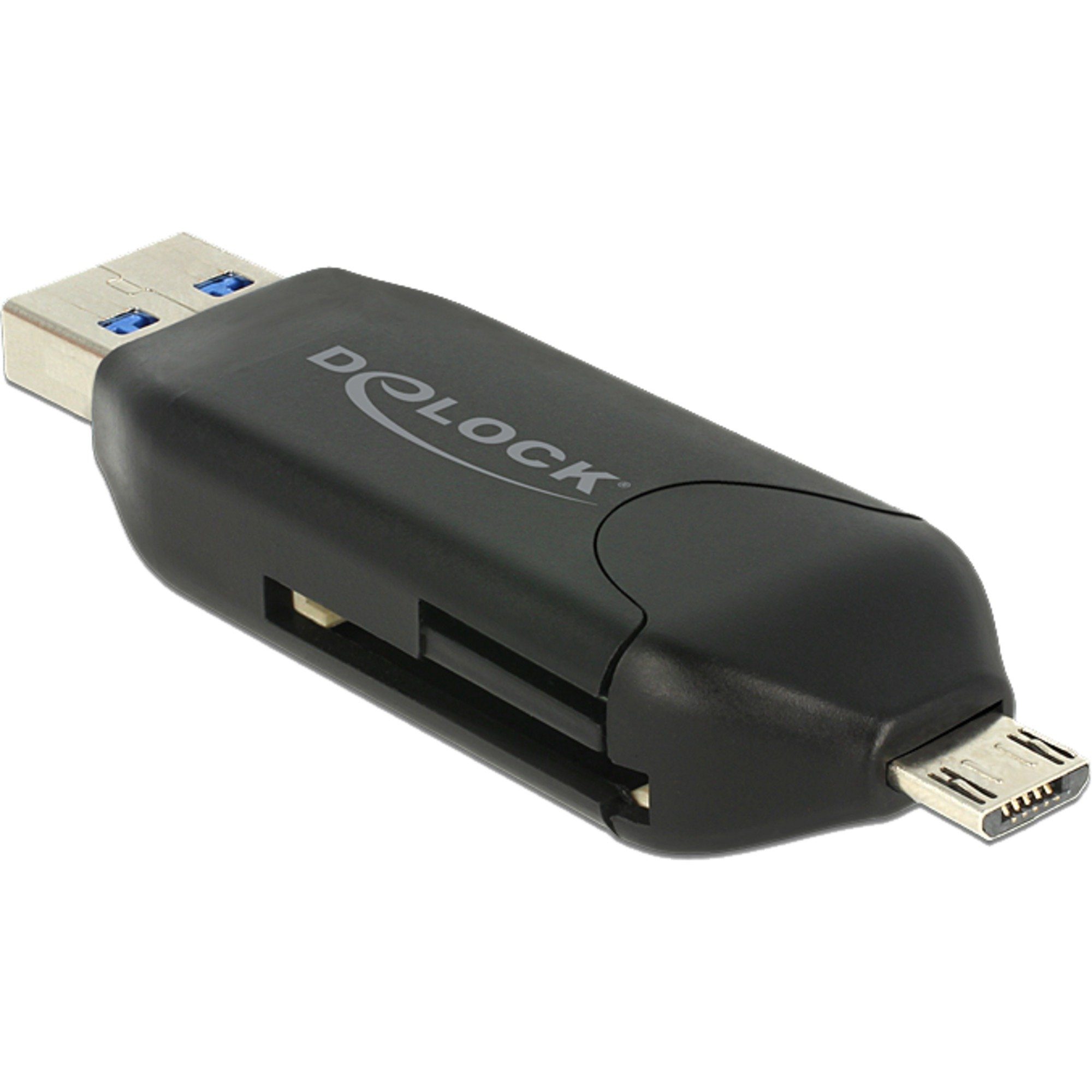 DeLOCK Micro USB OTG Kartenleser + USB 3.0 A USB-Adapter