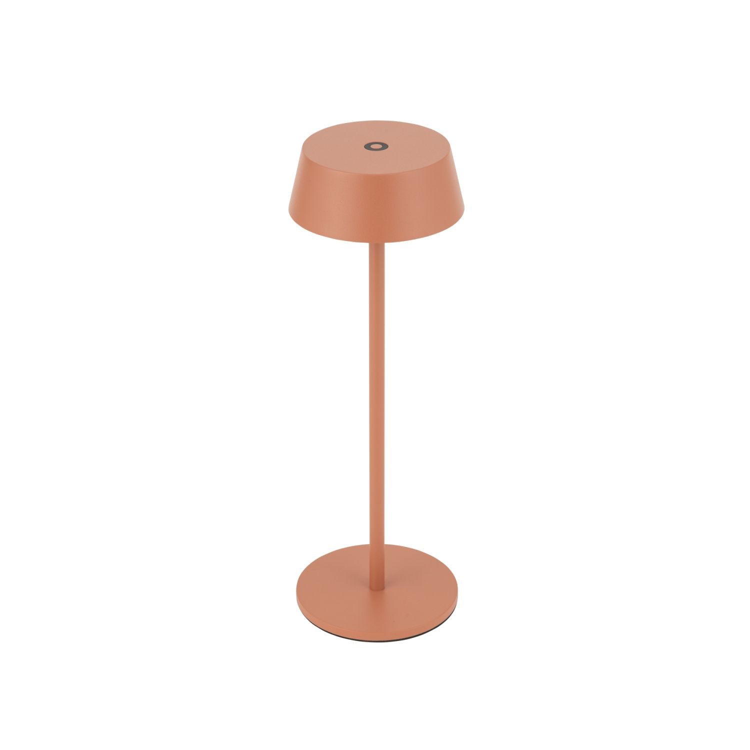 Licht-Erlebnisse Gartenleuchte DAREC, LED fest integriert, Warmweiß, LED Akku mit Dimmer Aluminium Touch rund D: 108 cm 32.5 cm IP54