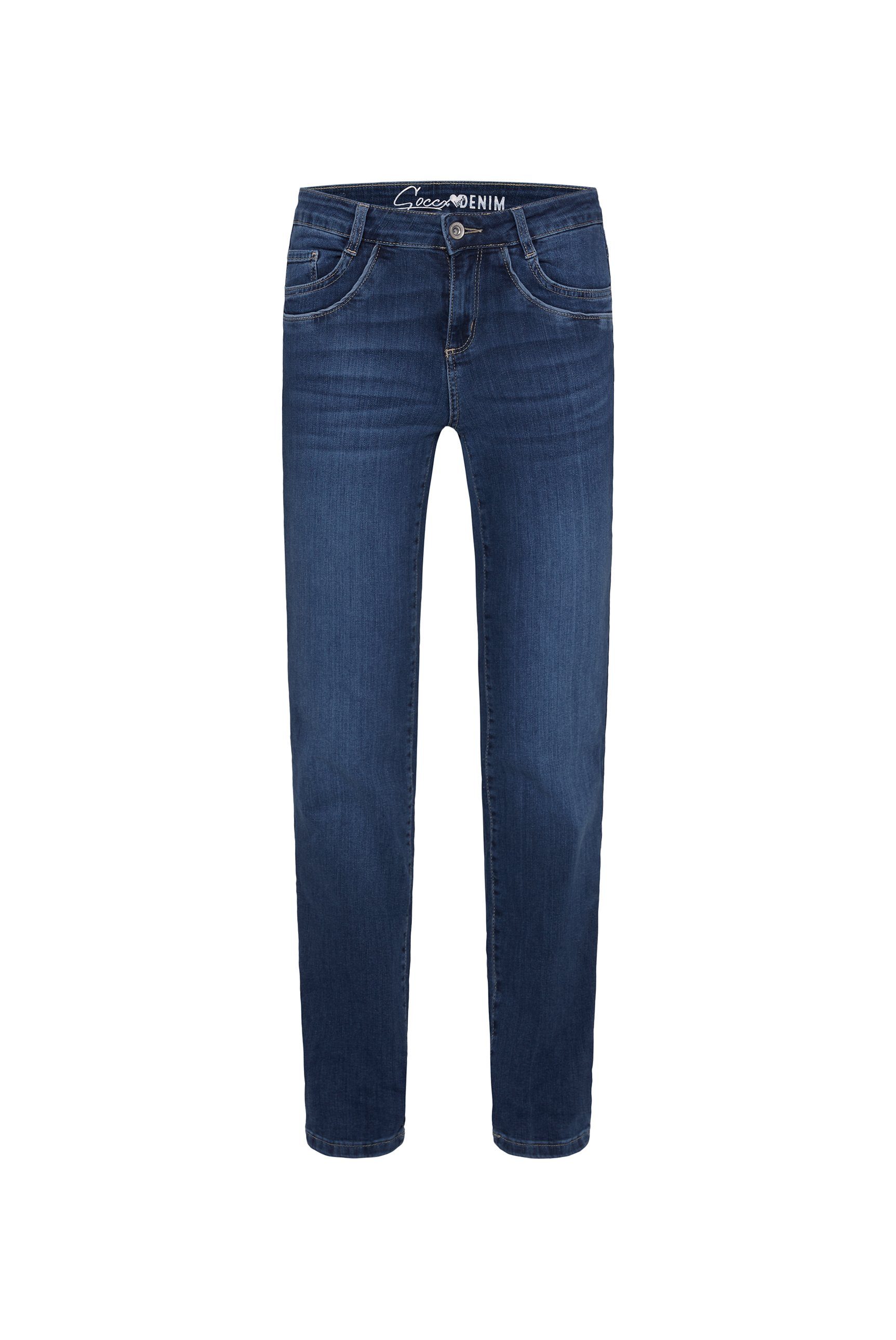 SOCCX Regular-fit-Jeans mit normaler Leibhöhe