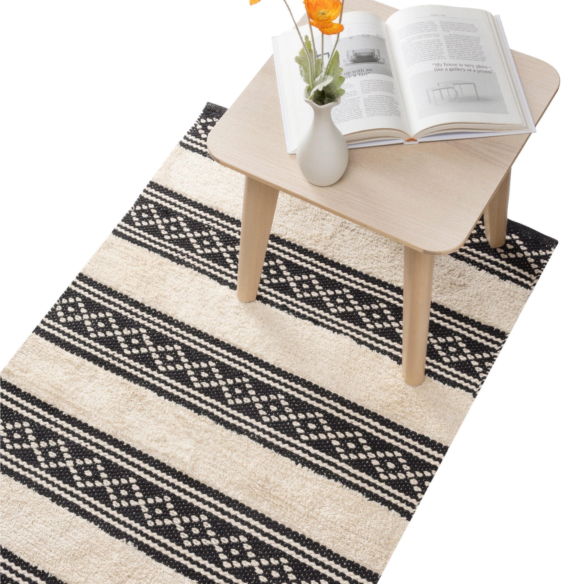 Wolldecke Teppich Läufer für Schlafzimmer 80 günstig online kaufen
