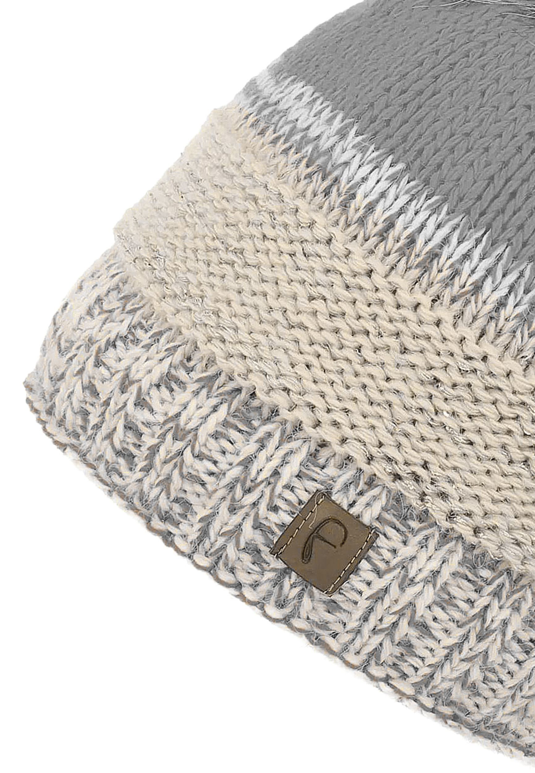 Faera Strickmütze Warme Strickmütze mit Bommel günstig online kaufen