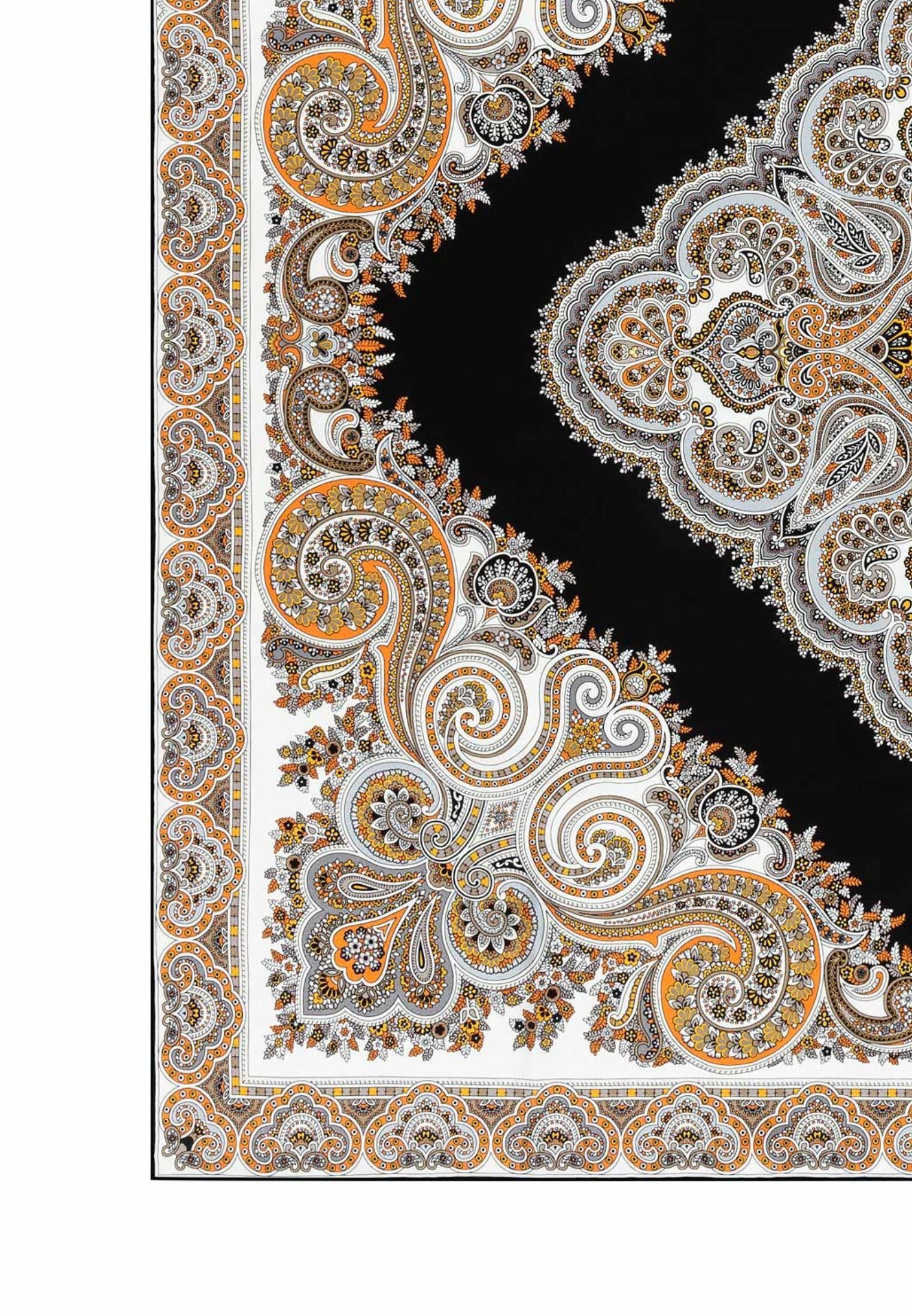 Roeckl Halstuch SQUARE GARDEN PAISLEY, Seidentuch mit orientalischem Muster
