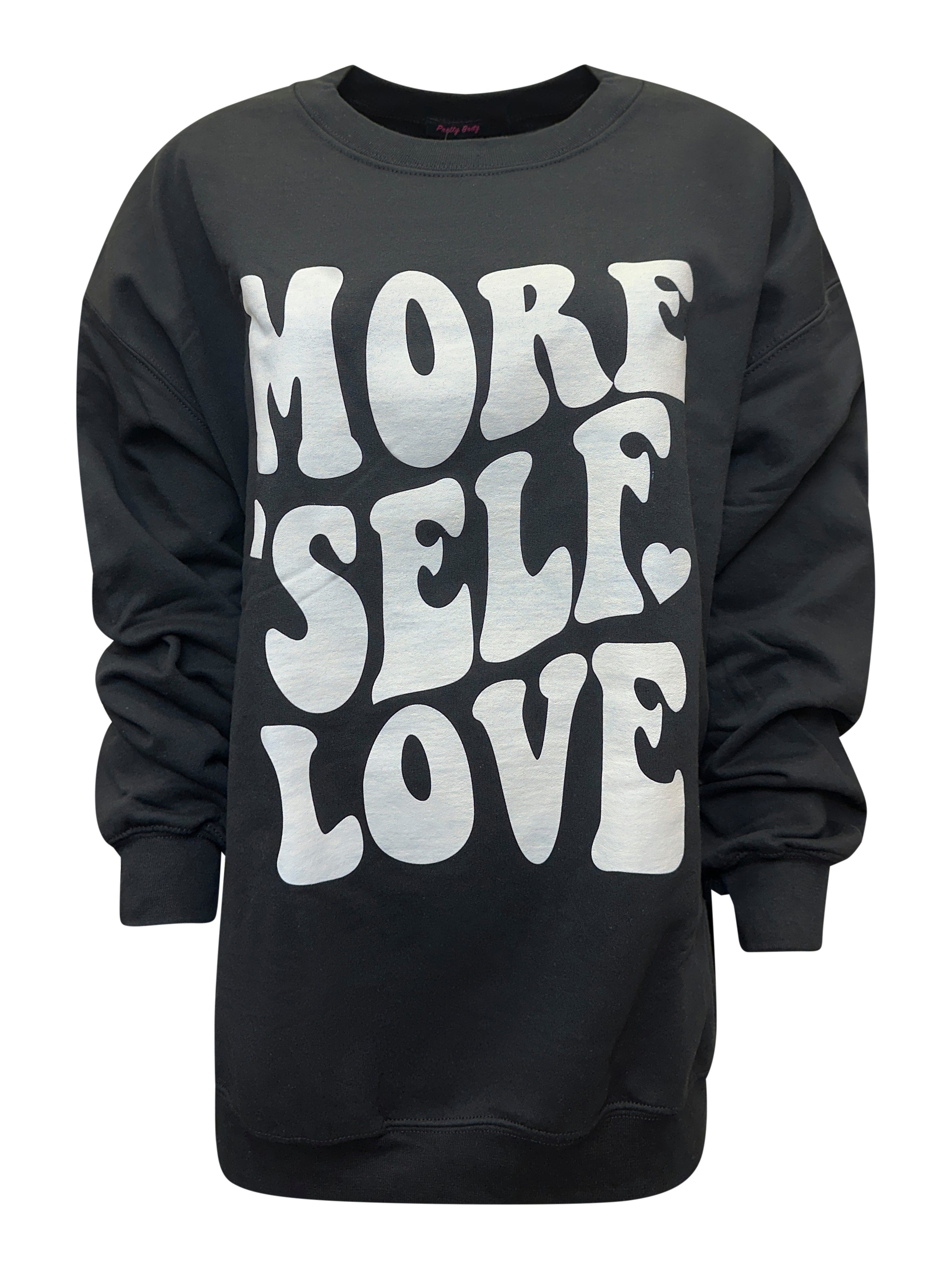 Worldclassca Longsweatshirt Worldclassca Oversized Sweatshirt Love Print Langarmshirt Pullover