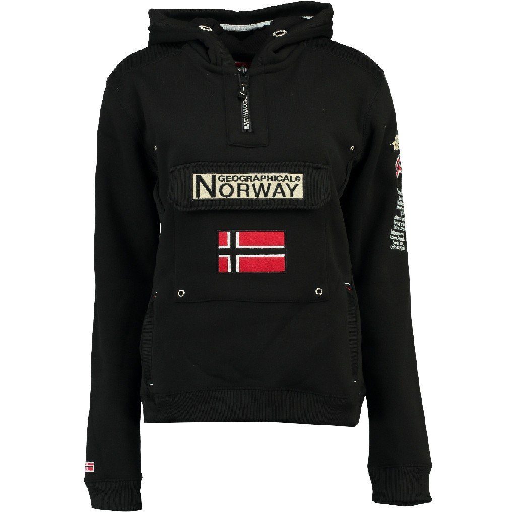 Geographical Norway Kapuzenpullover Gymclass by leyoley mit großer Bauchtasche und warmer Kapuze