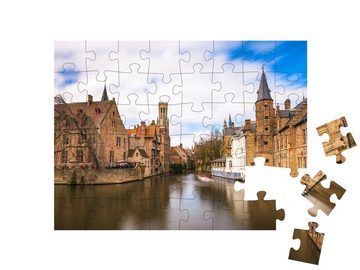 puzzleYOU Puzzle Sehenswetes Zentrum von Brügge, Belgien, 48 Puzzleteile, puzzleYOU-Kollektionen Belgien