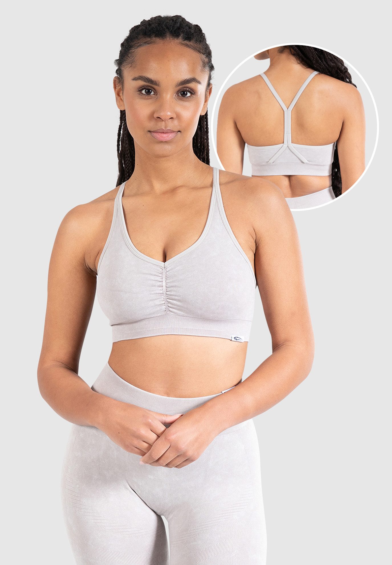 Smilodox Sport-BH Batik Acid Scrunch, Rutschfester Bustier mit Batik Waschu günstig online kaufen