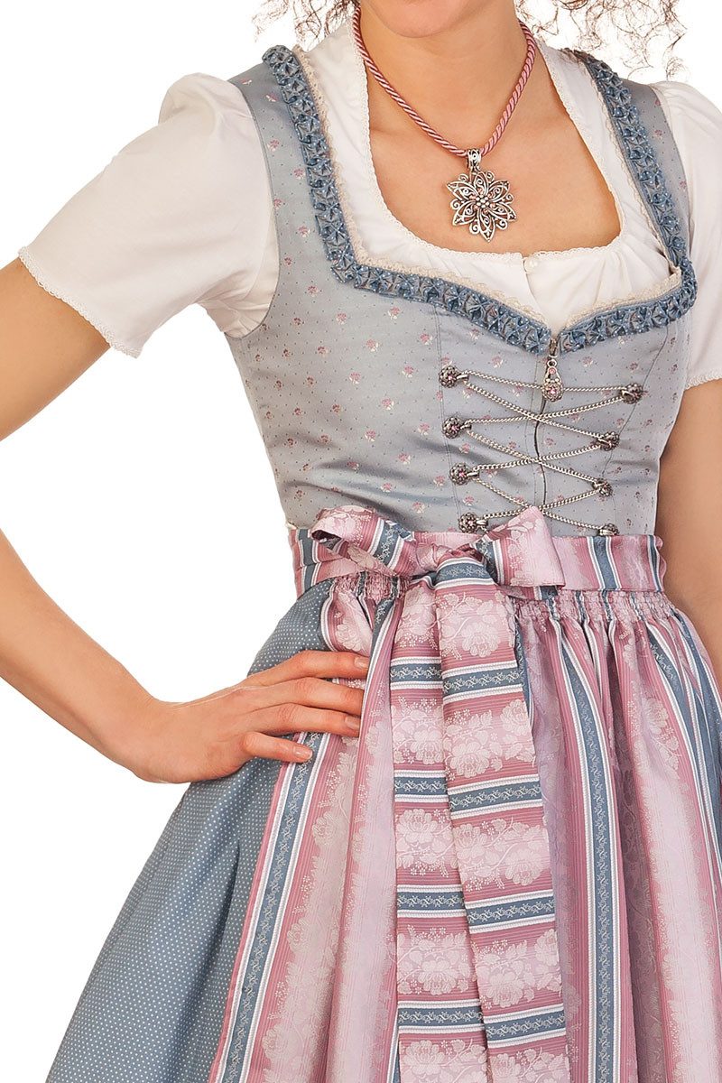 Hammerschmid Dirndl Midi Dirndl 2tlg. - EISSEE - iceblau
