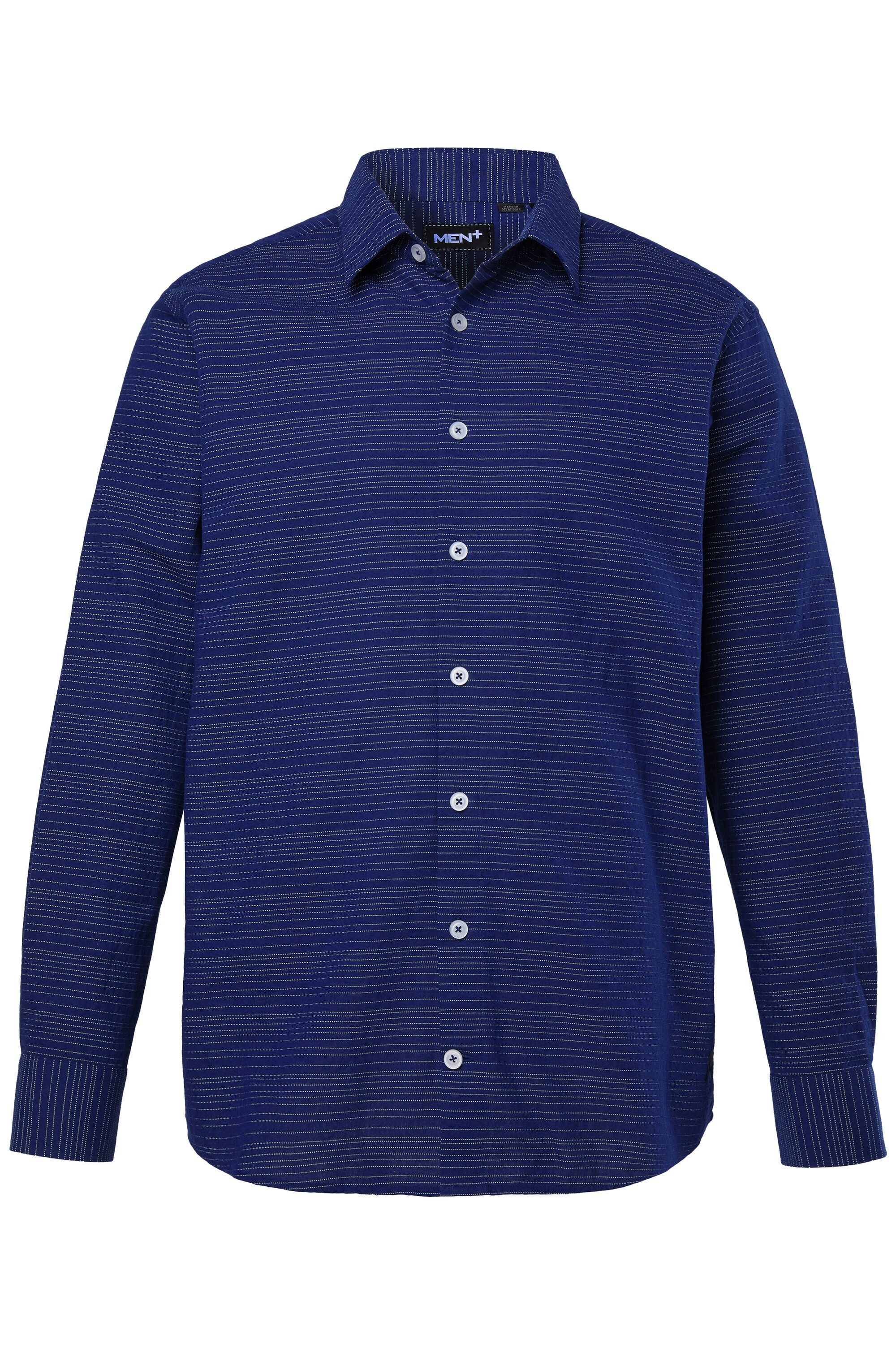 Men Plus Businesshemd Men+ Hemd Langarm Kentkragen Struktur Comfort Fit günstig online kaufen
