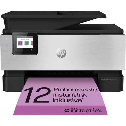 HP OfficeJet Pro 9019e Multifunktionsdrucker, (LAN (Ethernet), WLAN (Wi-Fi), 12 Monate gratis Drucken mit HP Instant Ink inklusive)