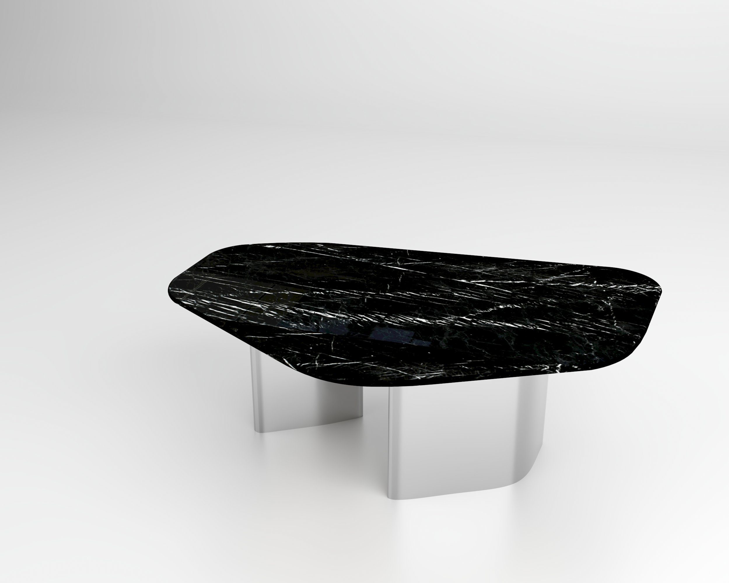 CHAYA Marmor D'arte schwarz hochwertigem Couchtisch Couchtisch aus Stone