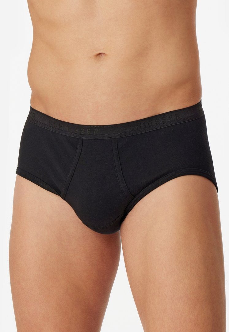 Schiesser Slip Feinripp (4er Vorteilspack) mit Eingriff
