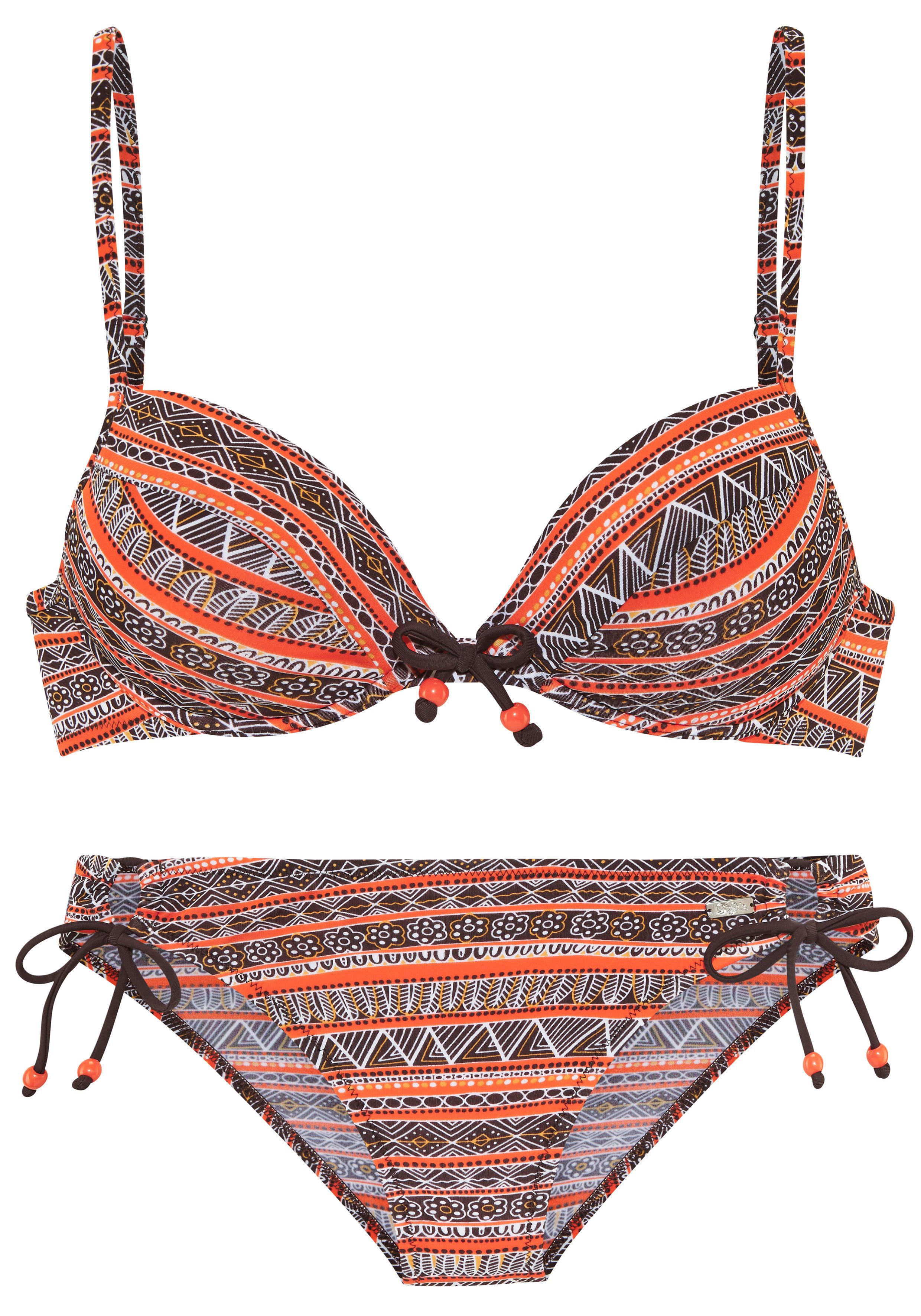 Buffalo Push-Up-Bikini Mit trendigem Streifendruck günstig online kaufen