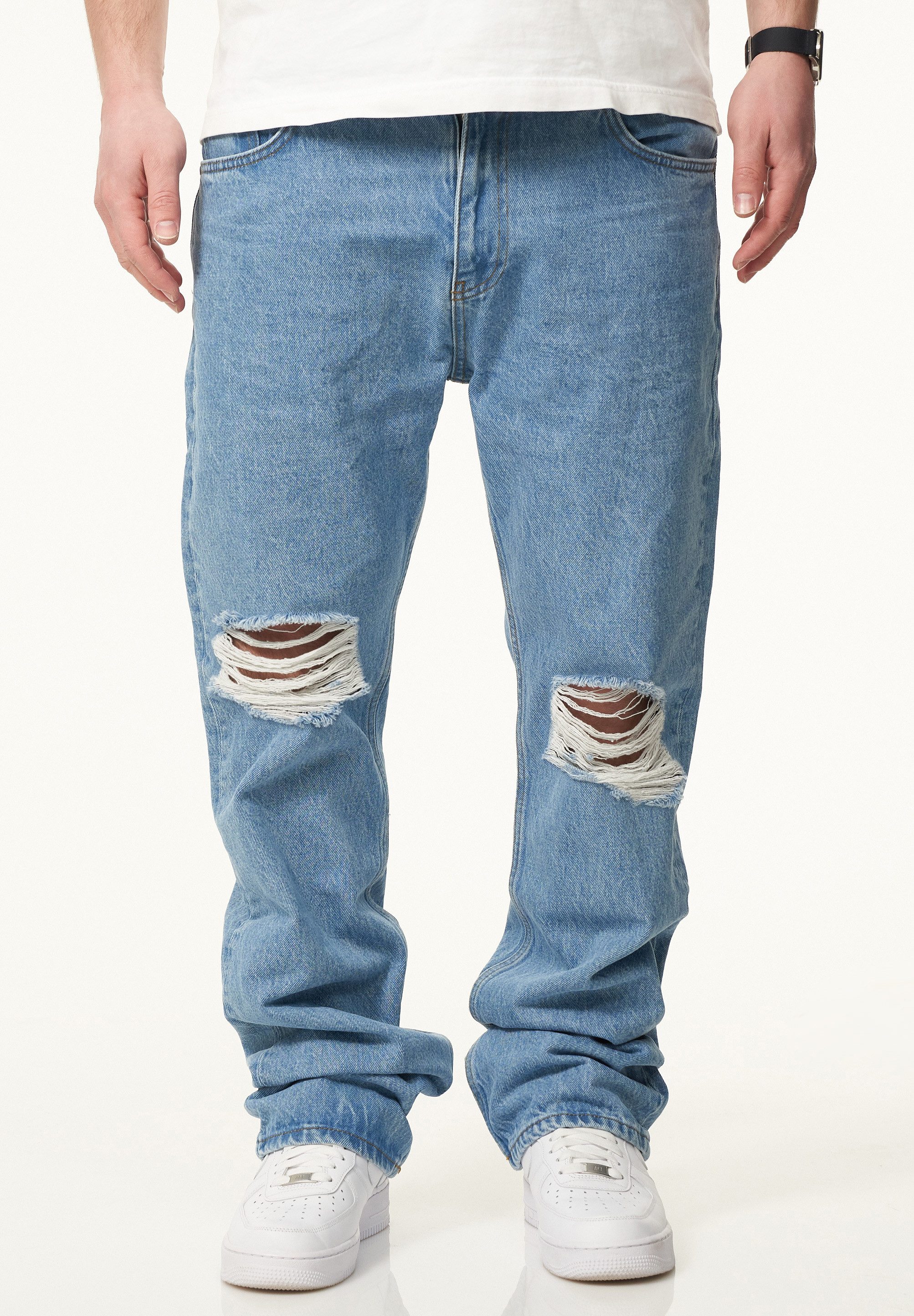 DAILY COTTON Straight-Jeans DCPARADERA Herren Lange Hose Jeans Ripped Strai günstig online kaufen