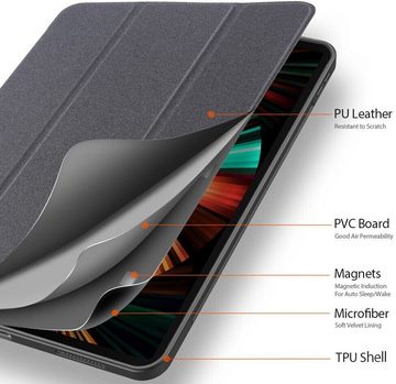 Dux Ducis Tablet-Hülle Schutzhülle kompatibel mit iPad Pro 12.9" (2024) mit Standfunktion
