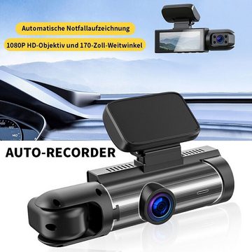 Gontence 32G+ Dual Lens Dash Cam 1080P HD Auto DVR Recorder Vorder Dashcam (HD, Dashcam Dashcam (HD), 1080P HD-Objektiv und 170° Weitwinkel)
