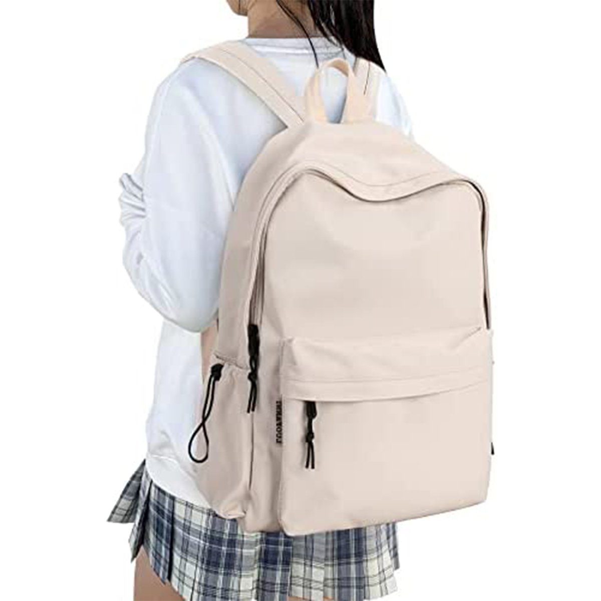 Schulrucksack Mädchen Rucksack Bookbag im Zoll 15,6 für Damen Schultaschen, Teenageralter Off-white Laptop Travel Schulrucksack XDeer