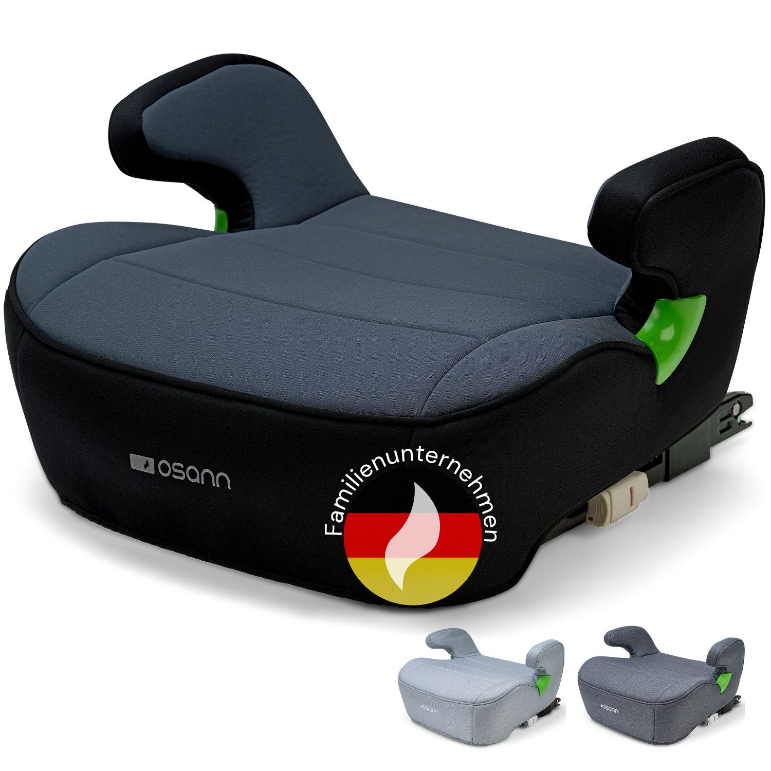 Osann Kindersitzerhöhung Junior Isofix i-Size, ab: 7 Jahren, bis: 12 Jahre, ab: 126 cm, bis: 150 cm, Sitzerhöhung Auto Kinder mit Isofix ab 126cm, Sitzschale, Booster