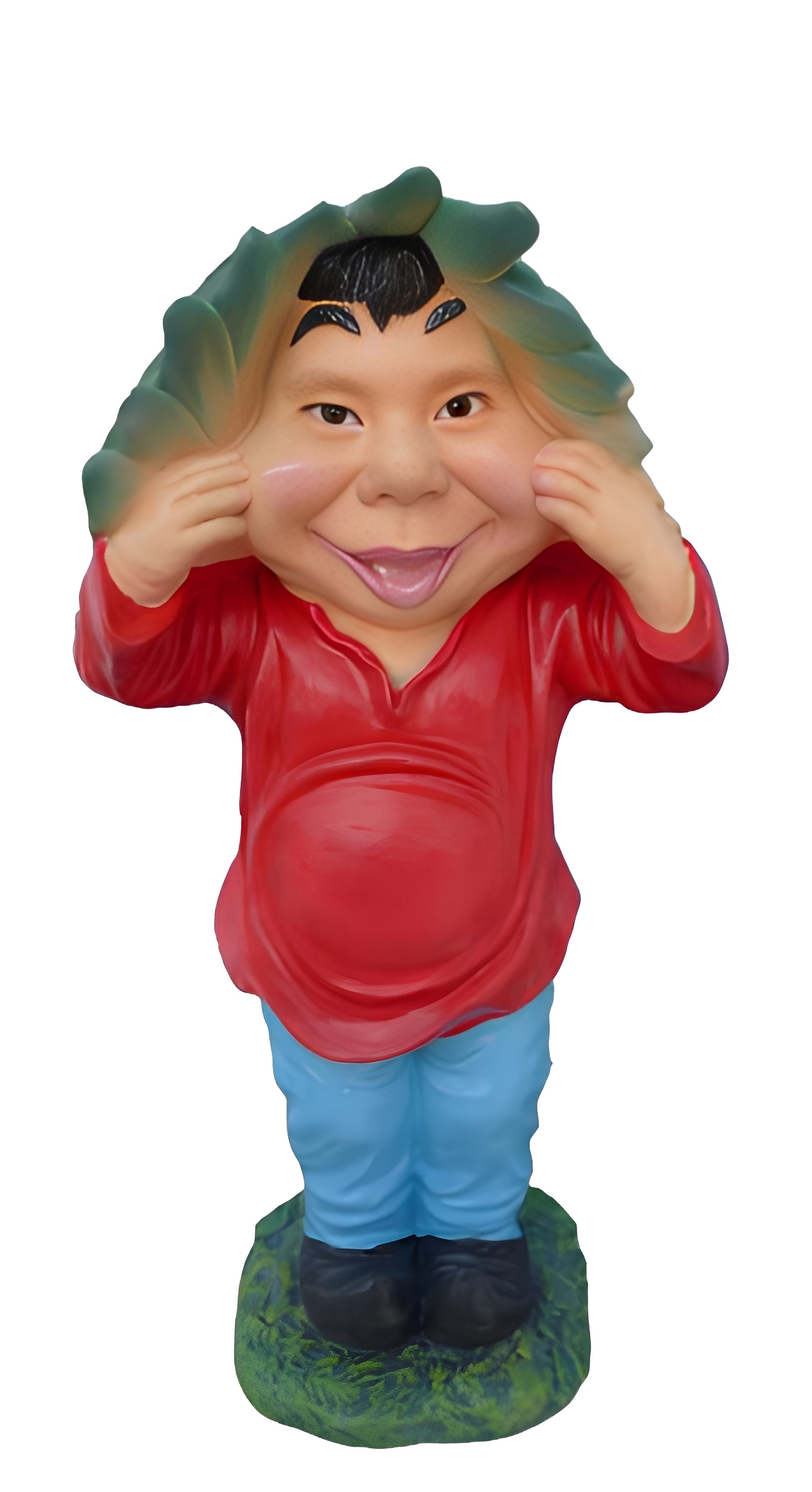 Xlmoebel Gartenzwerg Neue 45cm große Gartenzwerg-Figur in hässlichem Design zur, (Skulptur P113-45cm), Hergestellt in Europa