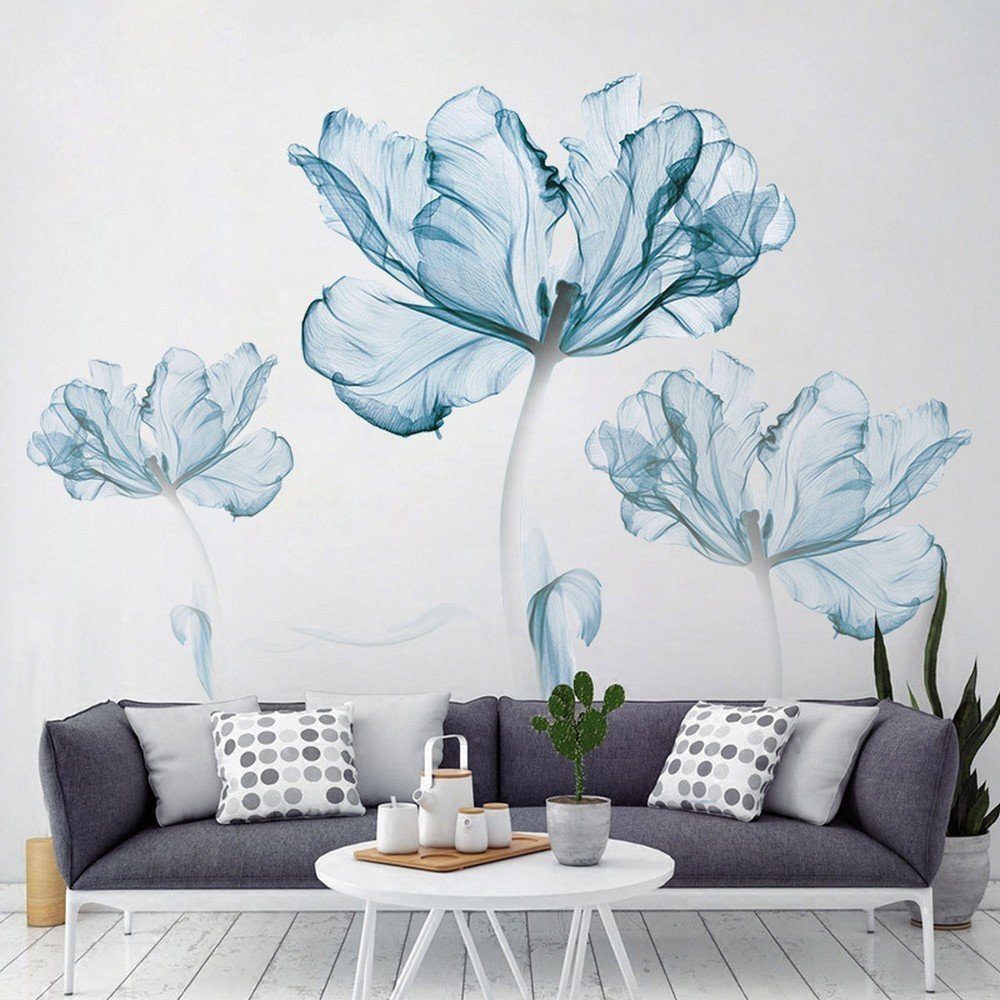 ZEUOPQ Wandtattoo Wandsticker PVC-Material 110*80cm 1-St,Blaues günstig online kaufen