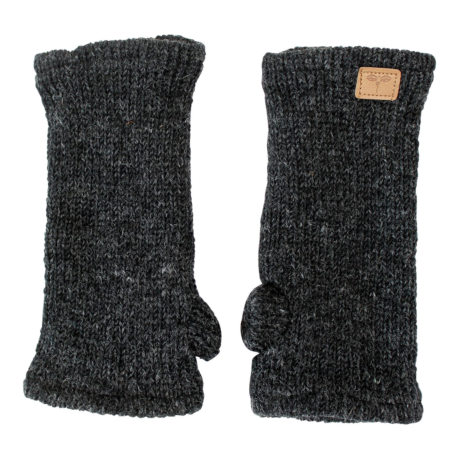 BUDDHA arts&more Armstulpen Pulswärmer Stulpen mit Daumen verschiedene Farben Handarbeit aus Nepal