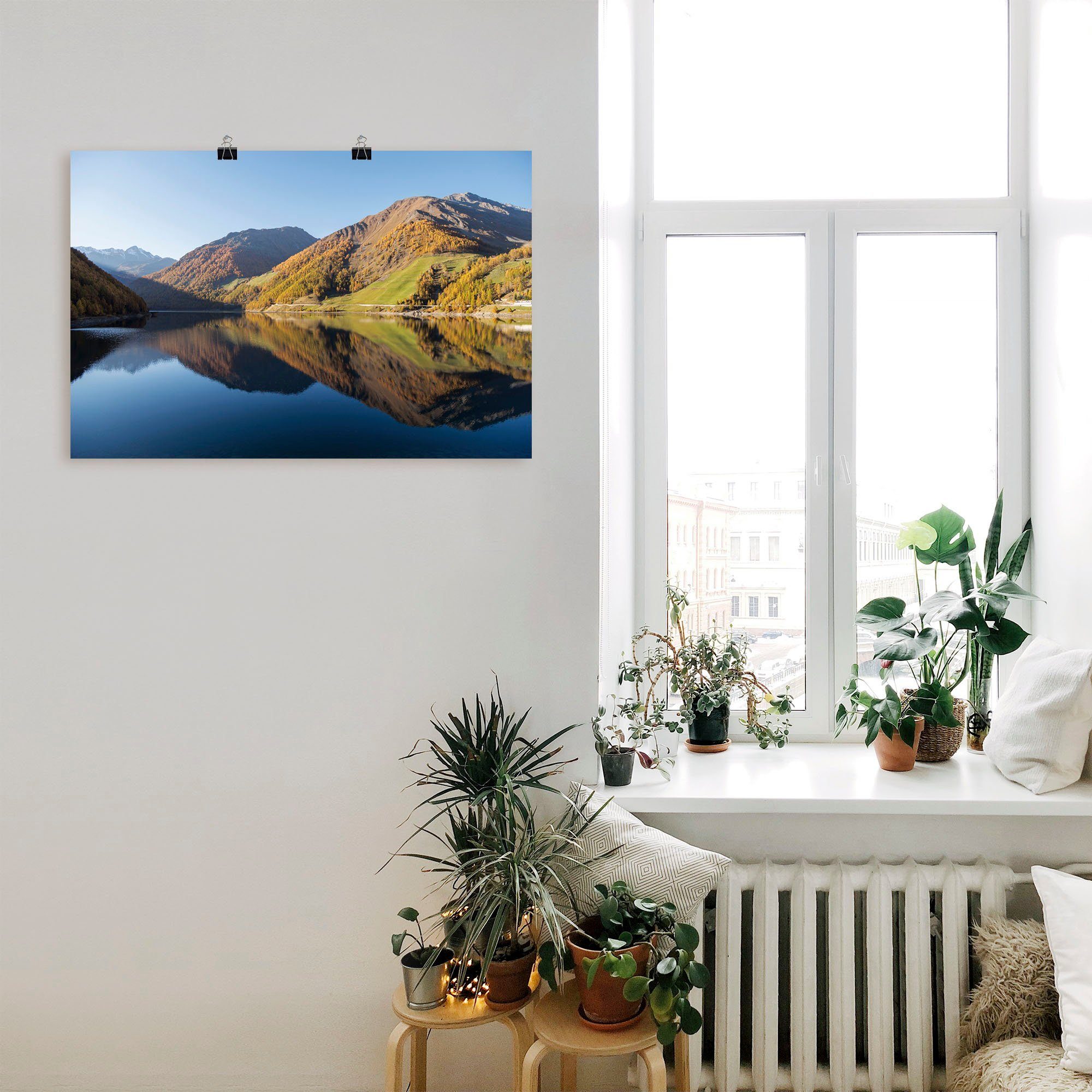 Artland Wandbild »Herbsttraum in Südtirol«, Berge & Alpenbilder (1 Stück), in vielen Größen & Produktarten - Alubild / Outdoorbild für den Außenbereich, Leinwandbild, Poster, Wandaufkleber / Wandtattoo auch für Badezimmer geeignet-kaufen