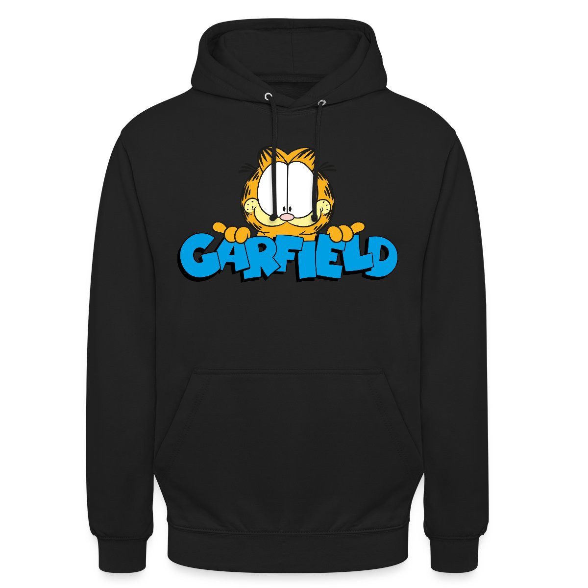 Spreadshirt Hoodie Garfield Gesicht Logo Unisex Hoodie (1-tlg)