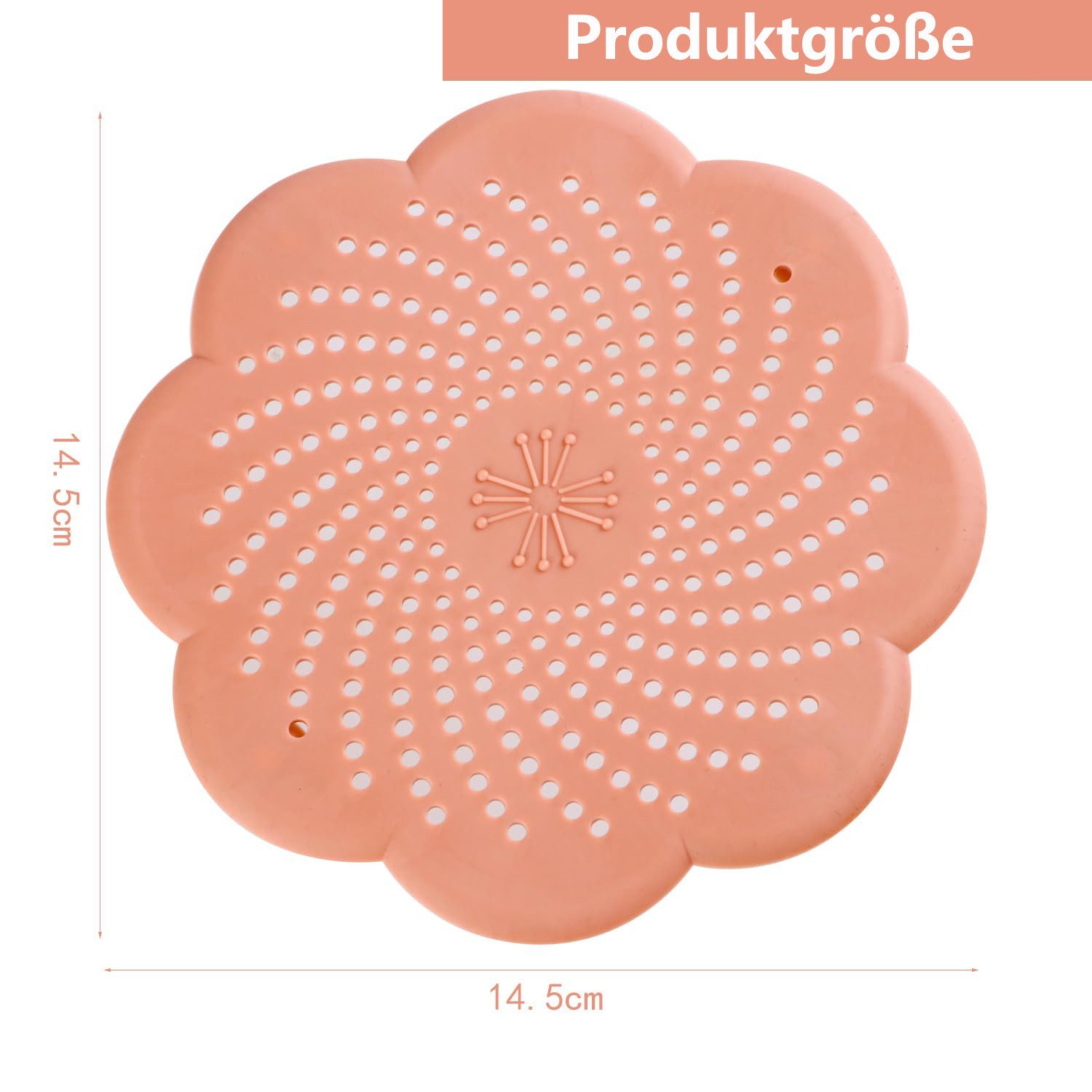 FOUORTUNATE-BEE Abflusssieb Silikon Spülbecken Dusche Badewanne Waschbecken Küche Abflusssiebe, (für Küche Badewanne Badezimmer, 2-St) – Bild 2 von 5