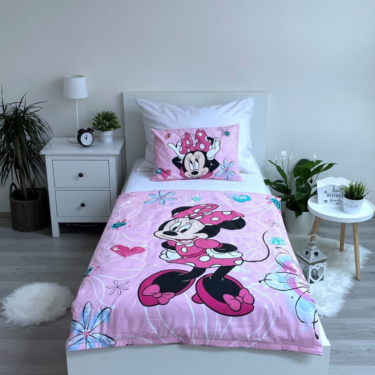 Jerry Fabrics Kinderbettwäsche Disney Minnie Mouse 100x135 + 40x60 cm 100 % günstig online kaufen