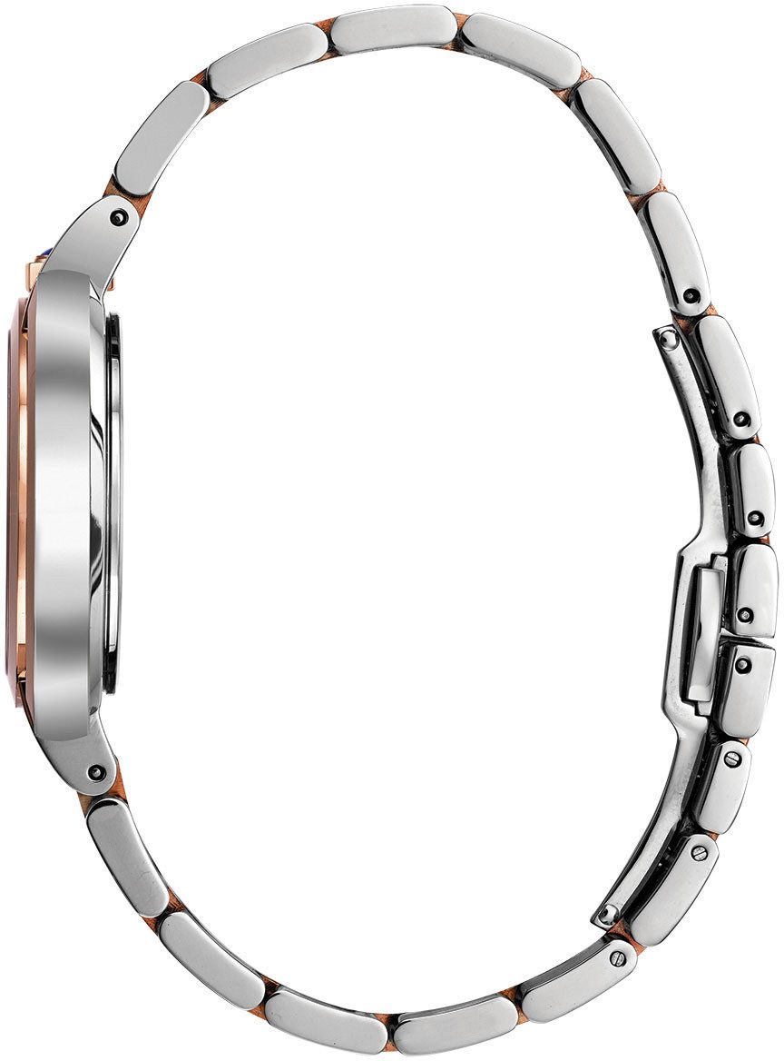 Bulova Quarzuhr Rubaiyat 98P174, Armbanduhr, Damenuhr, Edelstahlarmband, analog, Diamant
