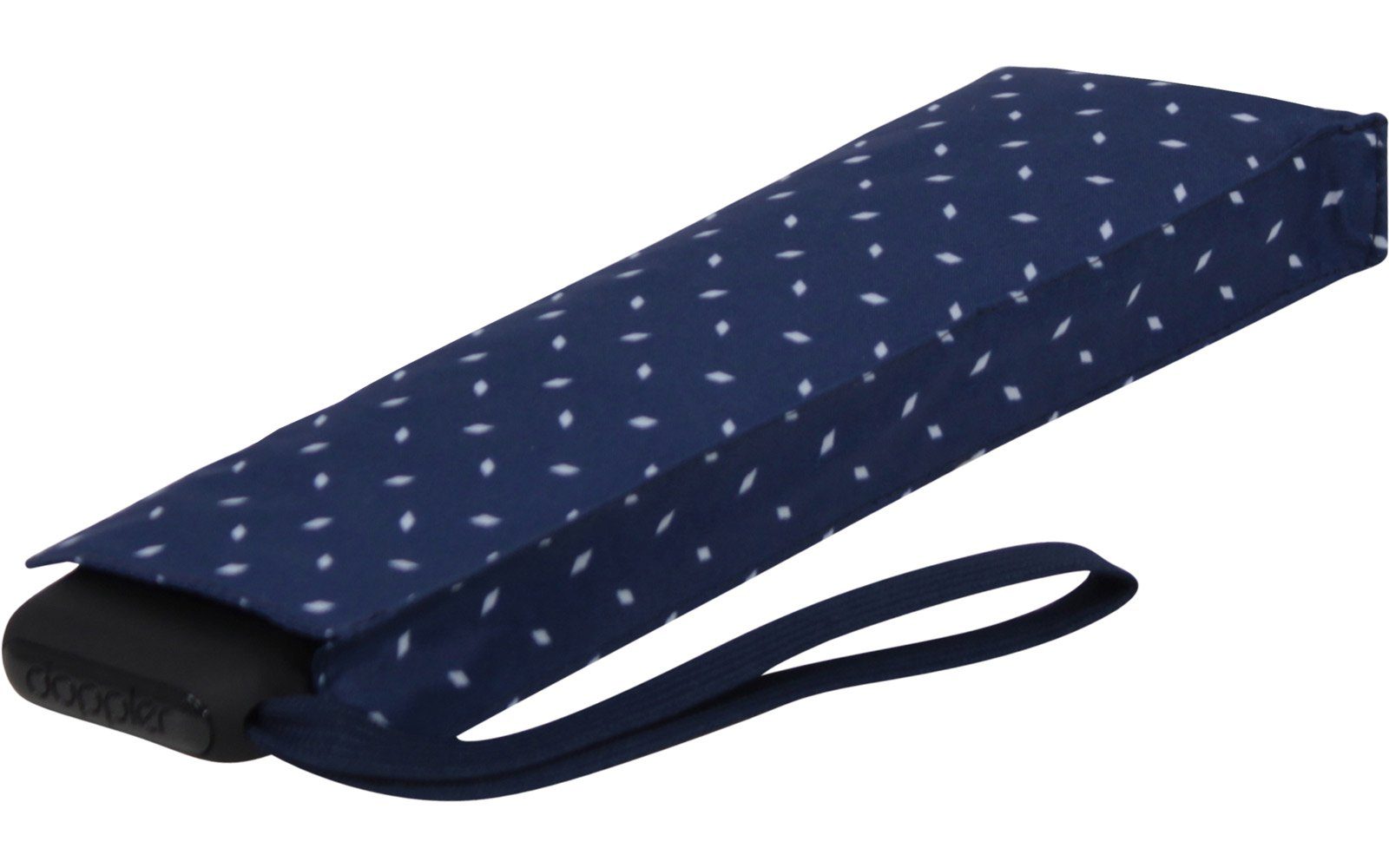 überall ein flacher Begleiter doppler® für und leichter dieser jede blau Platz findet Schirm treue Tasche, Taschenregenschirm