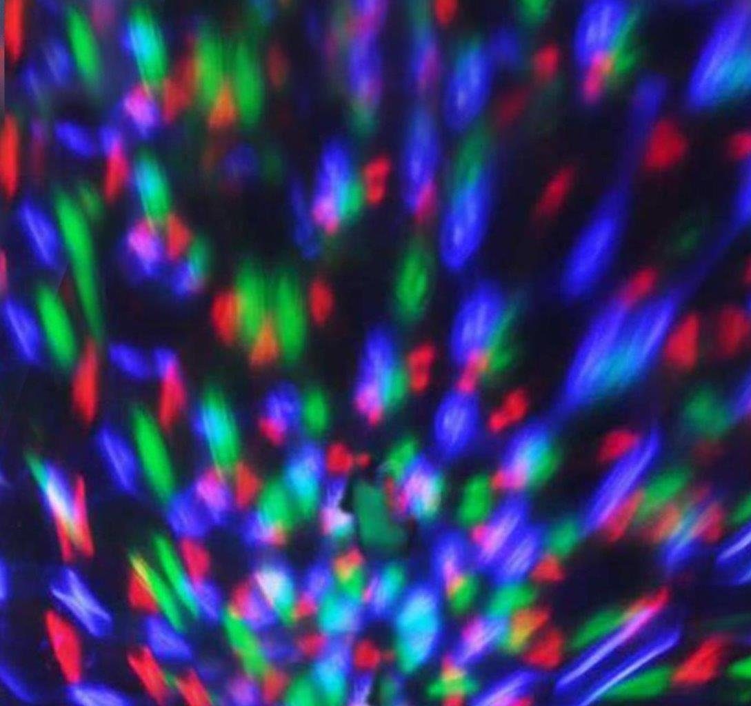 Disco-Lamp für Dekoration Lichteffekt Farbenspiel Party + 3-Farbiges SATISFIRE Discolicht