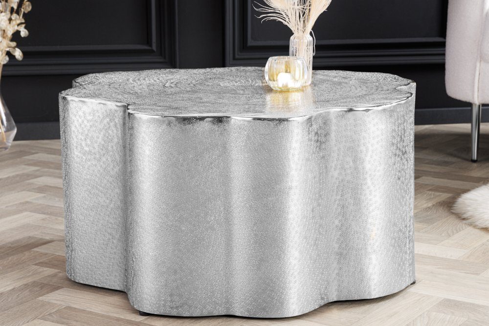 riess-ambiente Couchtisch ORGANIC ORIENT 75cm silber günstig online kaufen