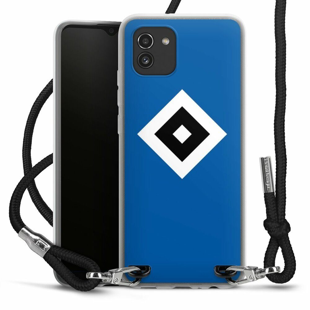 DeinDesign Handyhülle Hamburger SV Logo HSV HSV Blau, Samsung Galaxy A03  Handykette Hülle mit Band Case zum Umhängen