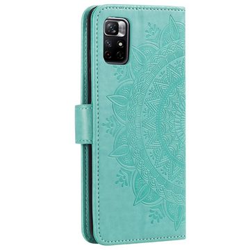 CoverKingz Handyhülle Hülle für Xiaomi Poco M4 Pro 5G/Redmi Note 11S 5G Handy Flip Case, Klapphülle Schutzhülle mit Kartenfach Schutztasche Motiv Mandala