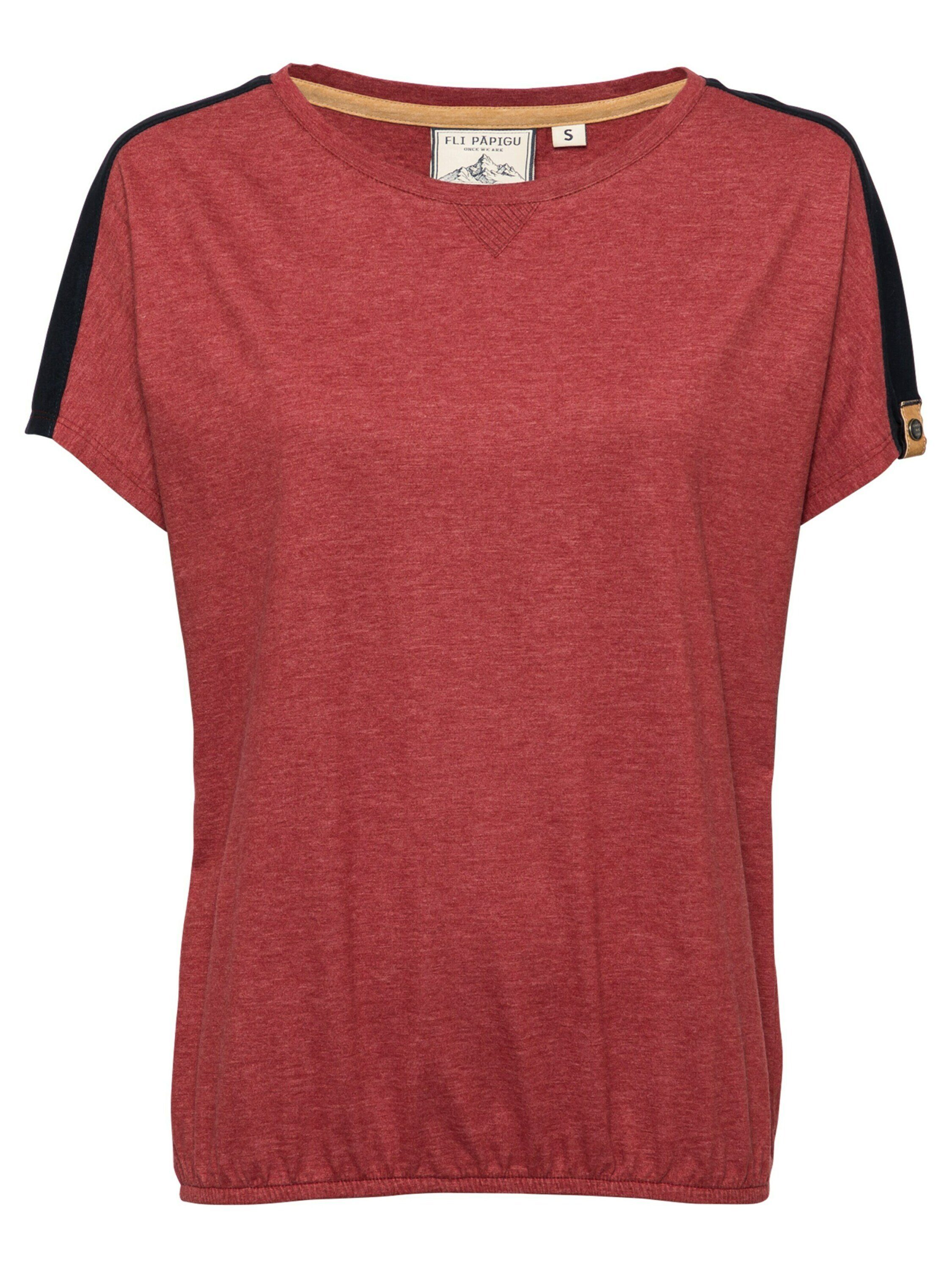 Fli Papigu T-Shirt The 0909 (1-tlg) Seitenstreifen