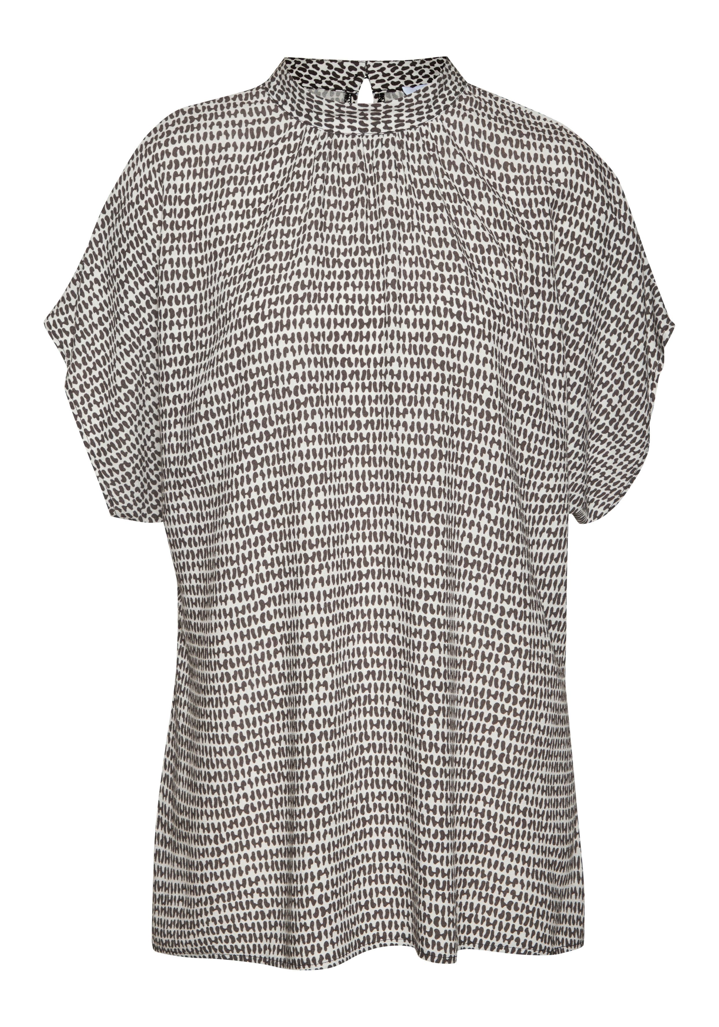 LASCANA Kurzarmbluse mit Alloverdruck, Damenbluse, sportlich elegant günstig online kaufen