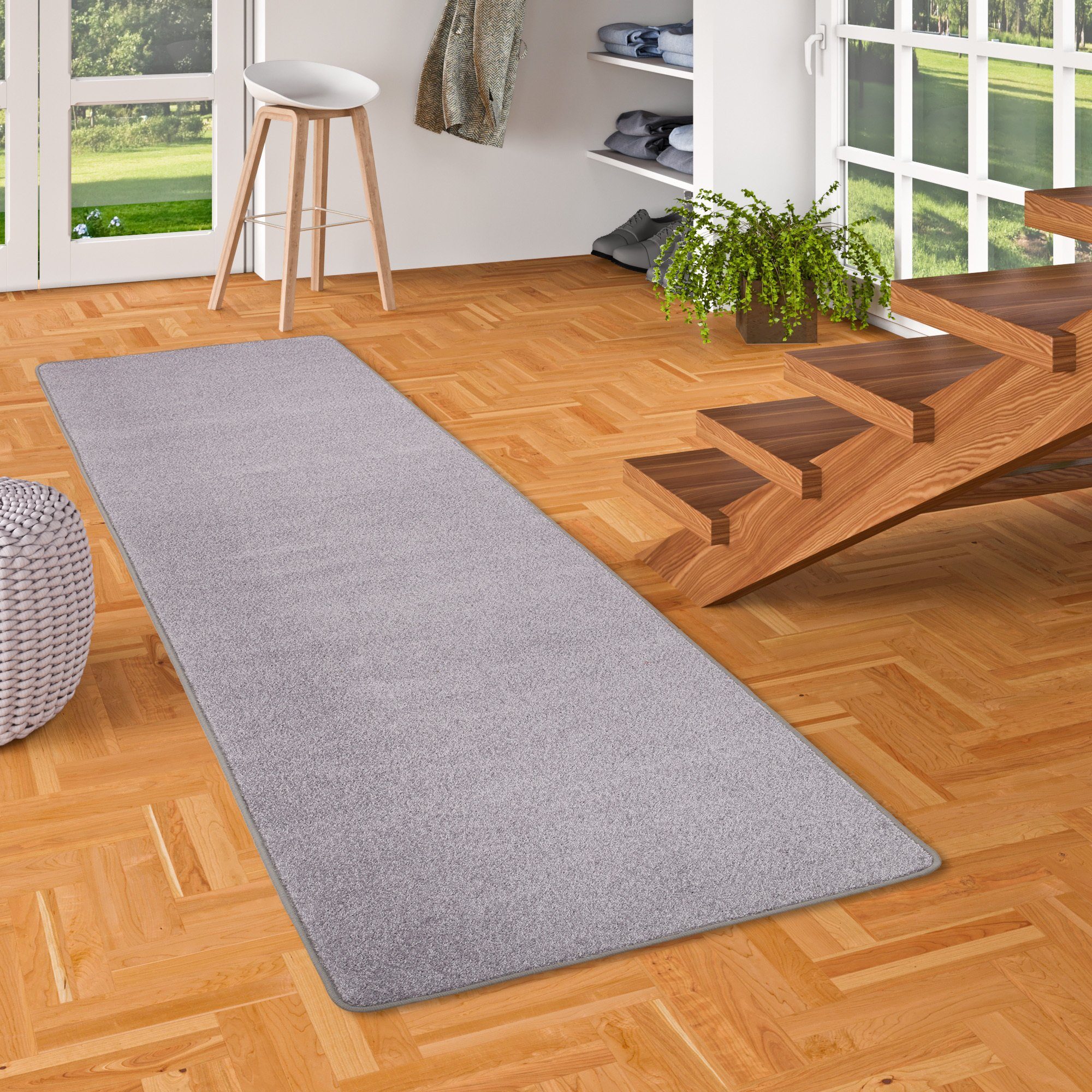 Snapstyle Veloursteppich Trend Velours Läufer Teppich Joy, Eckig, Höhe: 8.5 günstig online kaufen