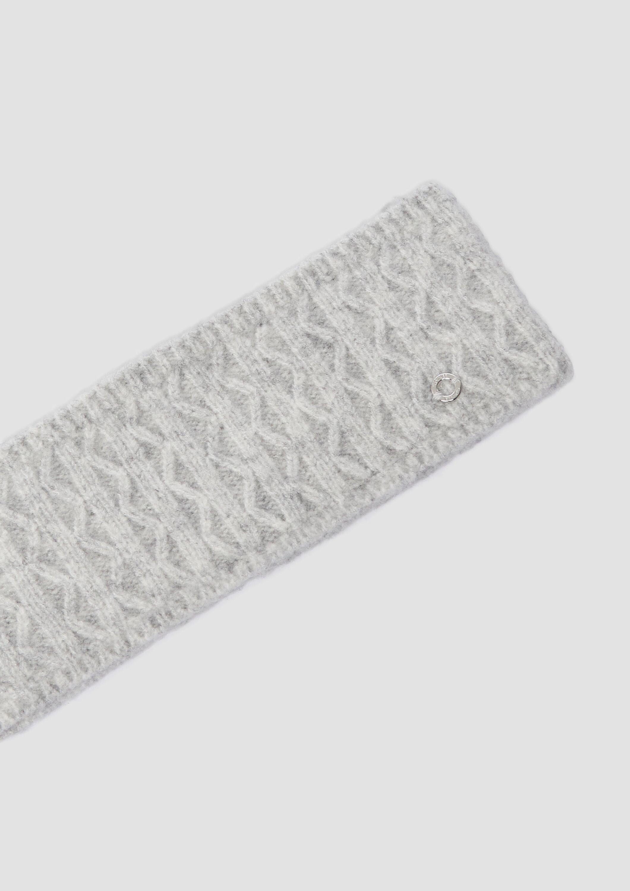 s.Oliver Stirnband Stirnband Strick-Stirnband mit Fleece-Futter