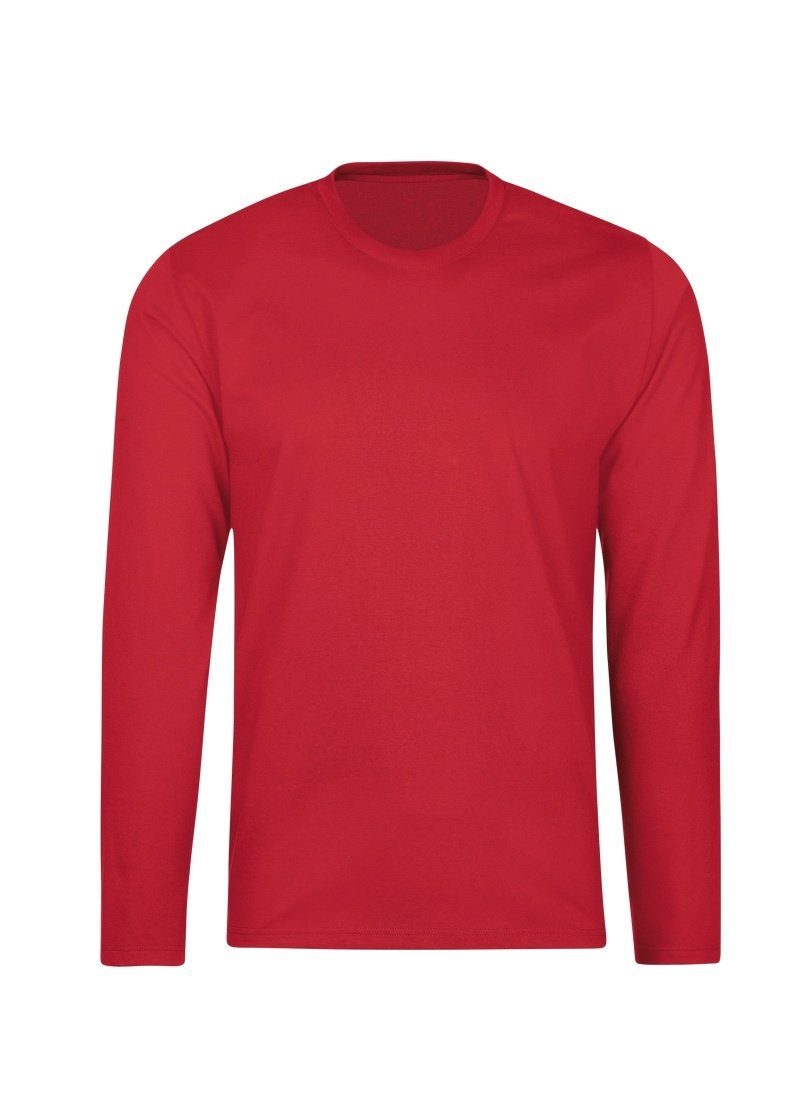 Trigema T-Shirt TRIGEMA Langarmshirt aus 100% Baumwolle kirsch | Sport-T-Shirts