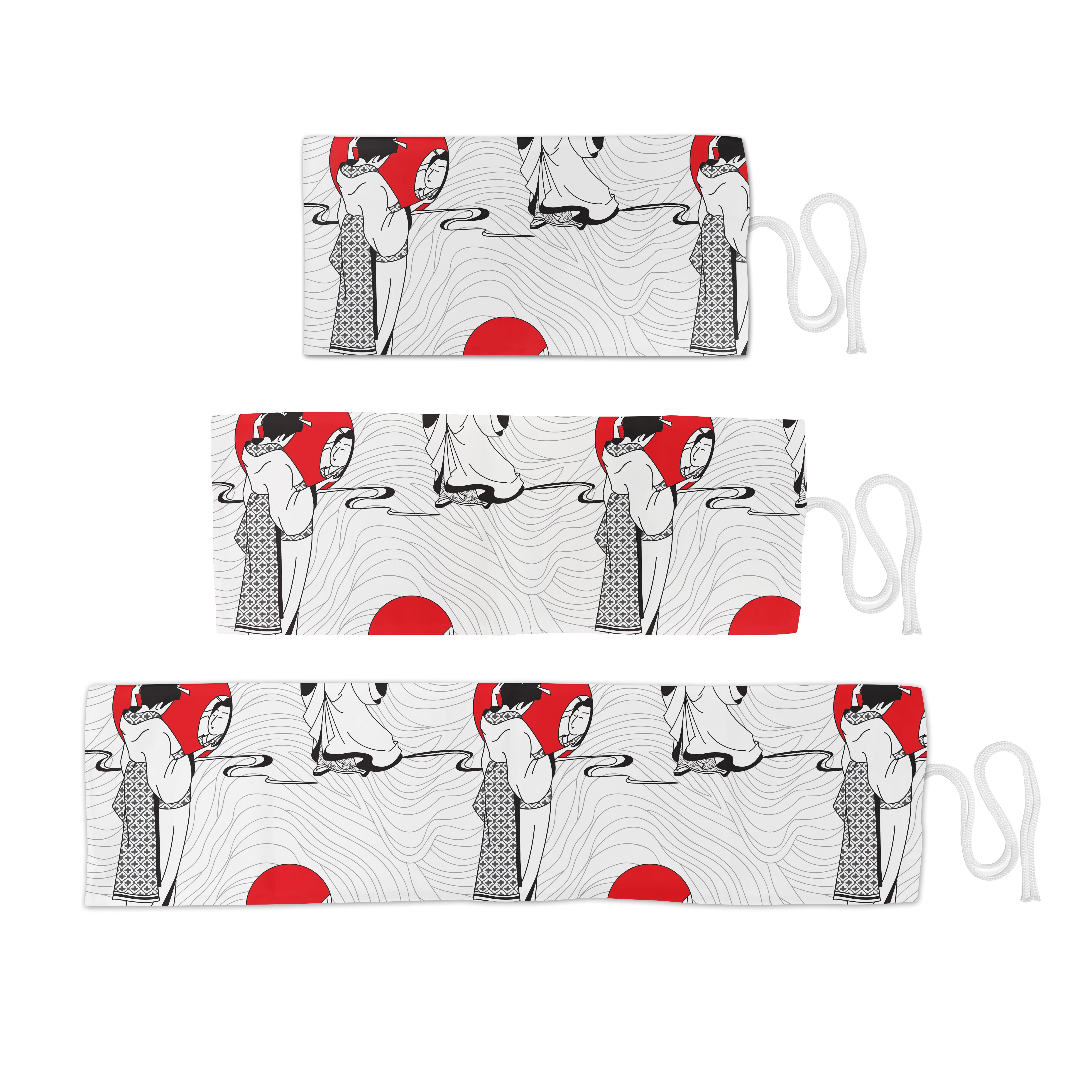 moderne Rot Stiftablage tragbar Organizer, Schwarz japanische Federmäppchen Abakuhaus und langlebig asiatisch Segeltuch