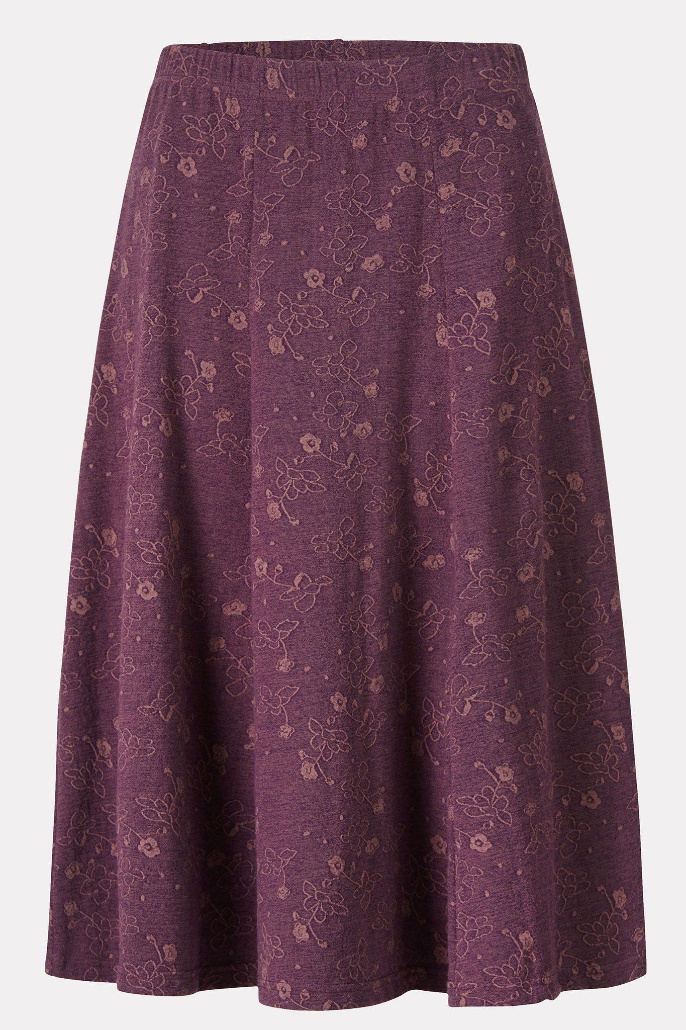 Himalaya Clothing Jerseyrock Rock Damen mit floralem Jacquardmuster - Jerse günstig online kaufen